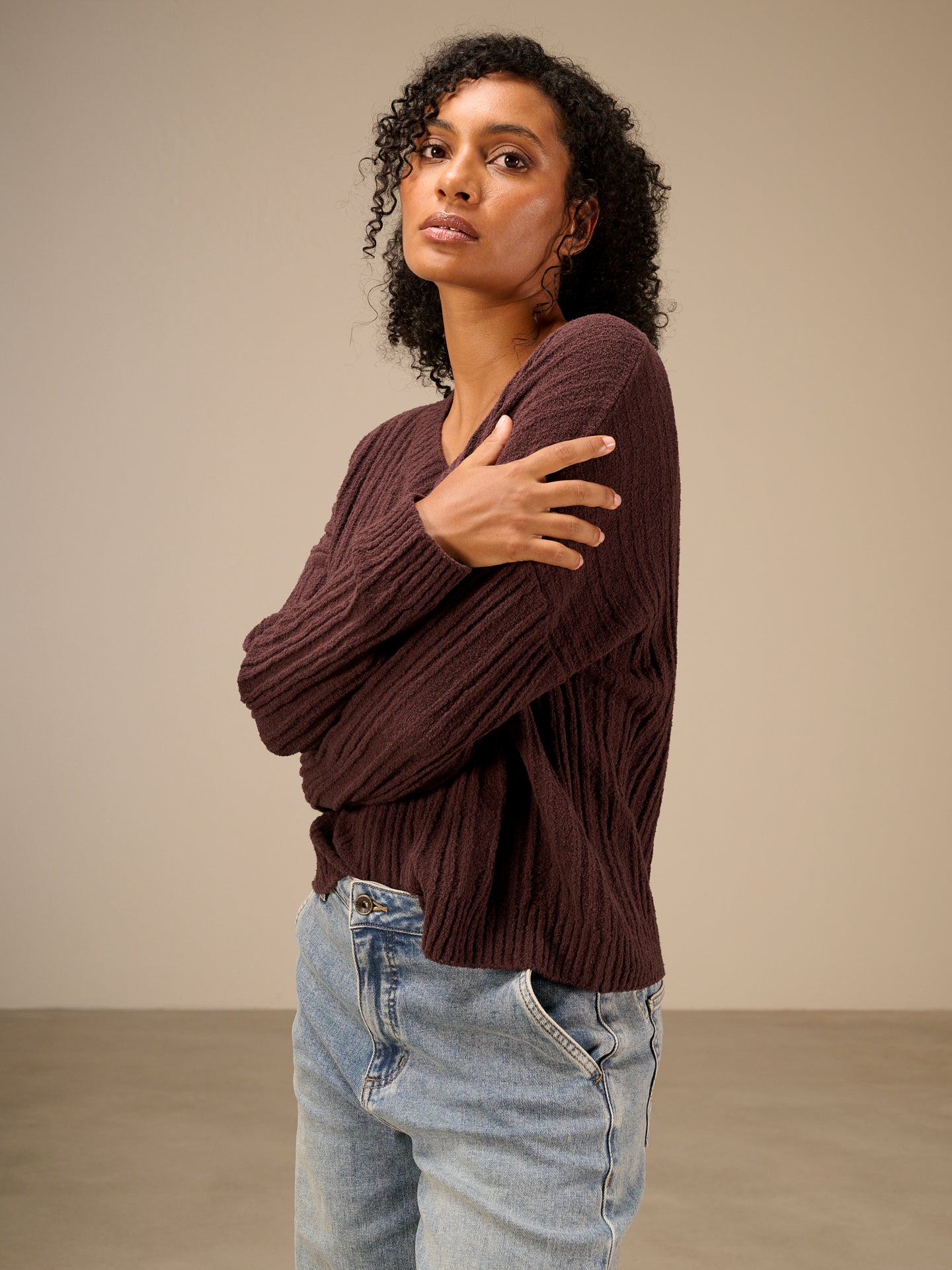 Pullover mit V-Ausschnitt