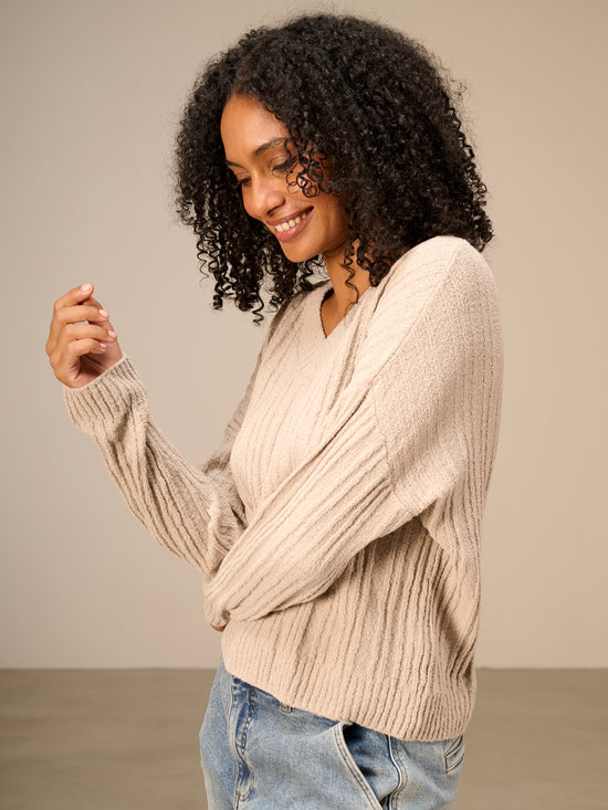 Pullover mit V-Ausschnitt