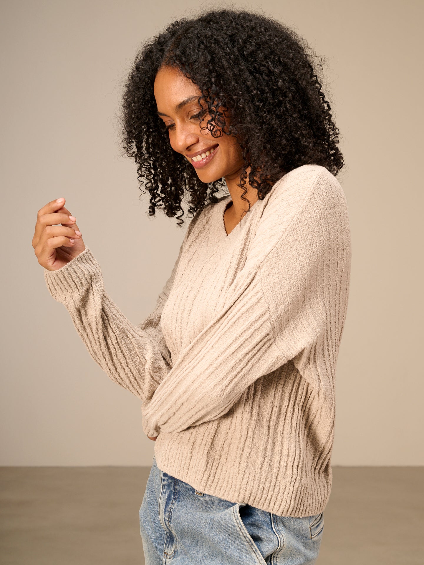 Pullover mit V-Ausschnitt