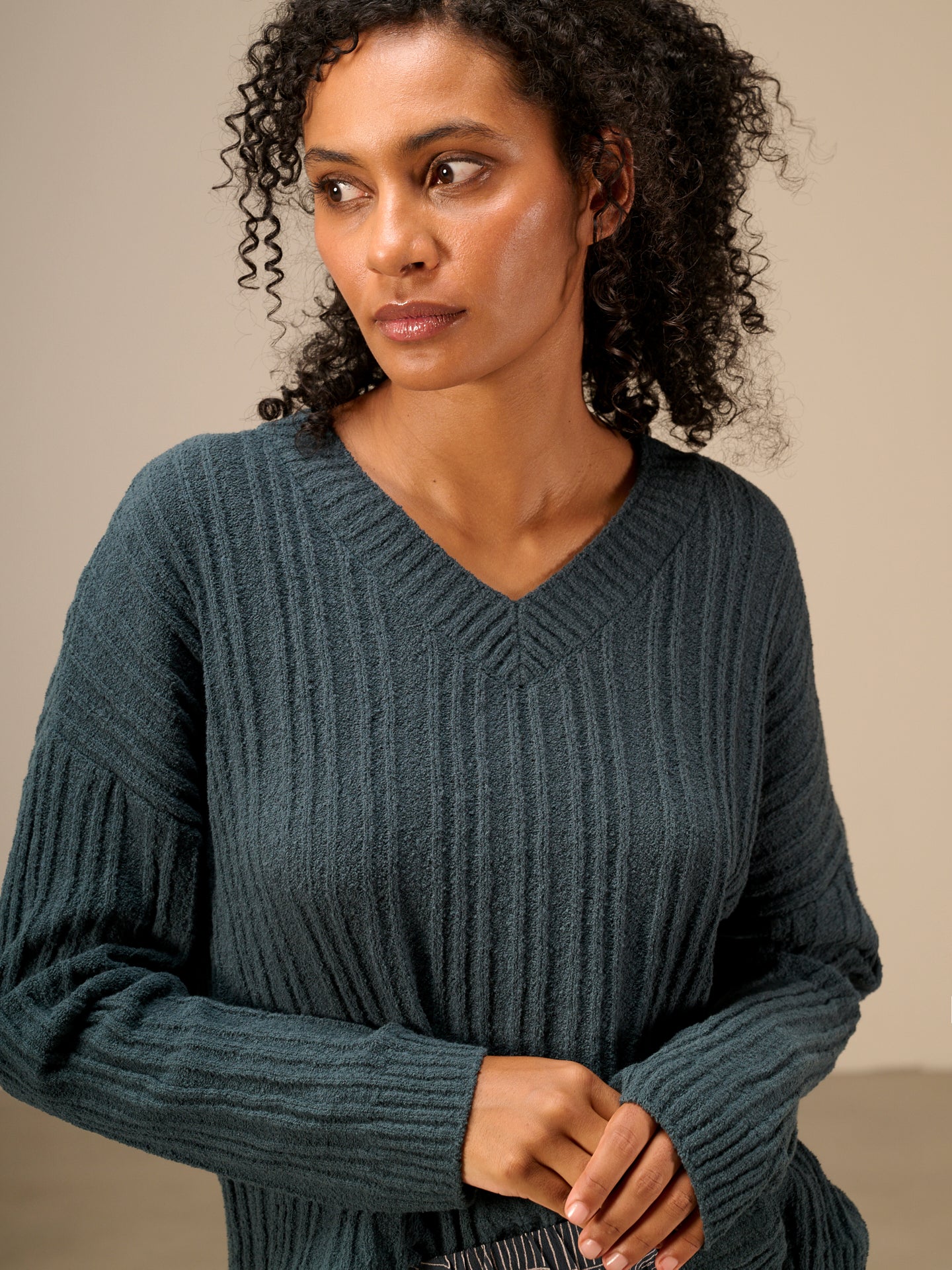 Pullover mit V-Ausschnitt