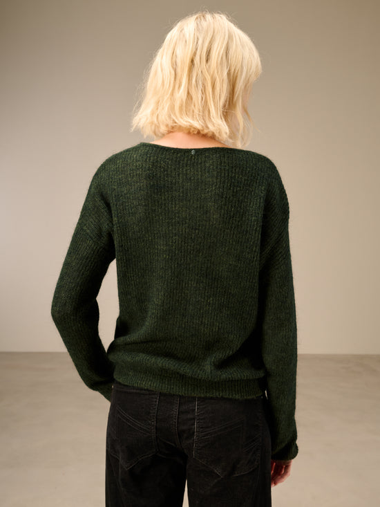 Strickpullover mit Wolle