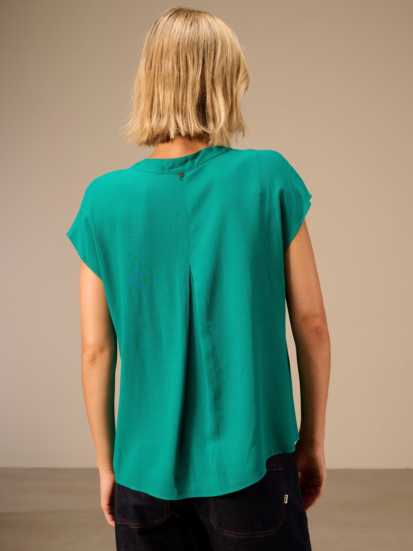 Blusa tinta unita