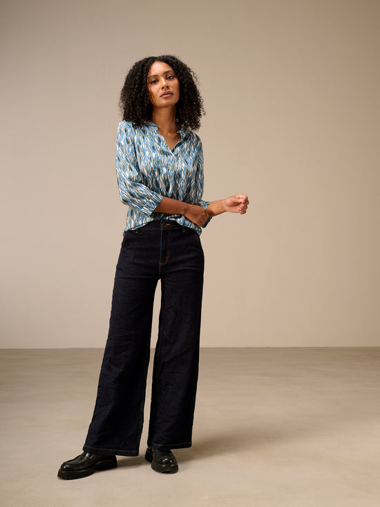 Bluse mit Stehkragen