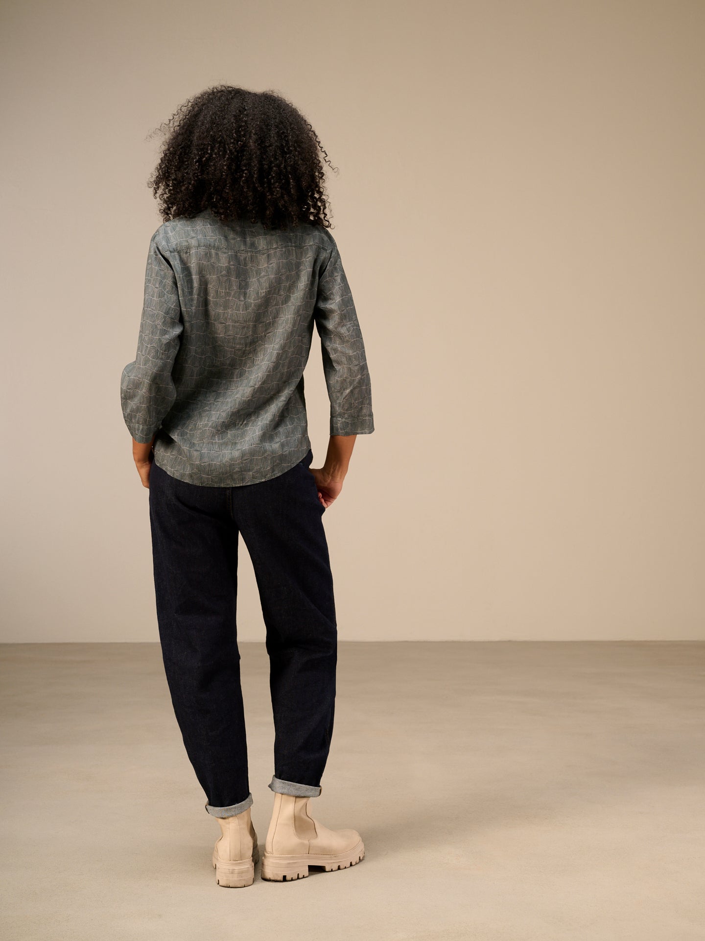 Bluse mit Stehkragen