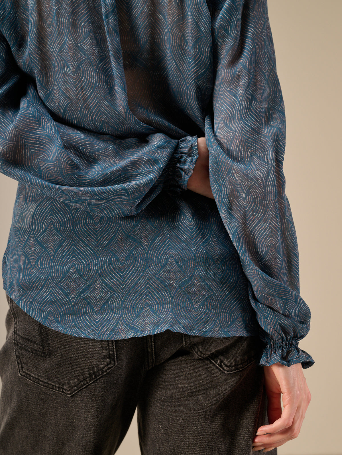 V-neck blouse