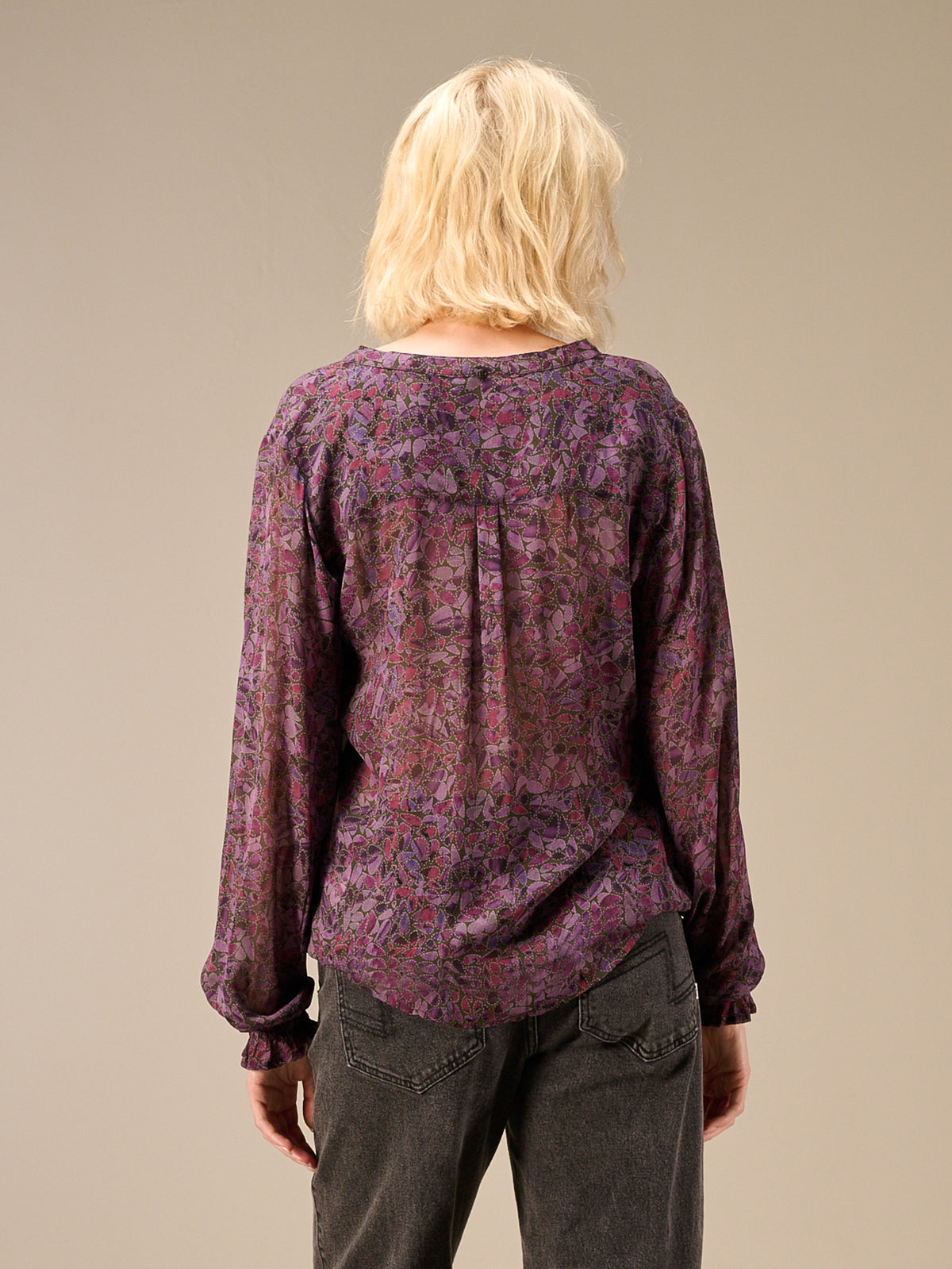 V-neck blouse