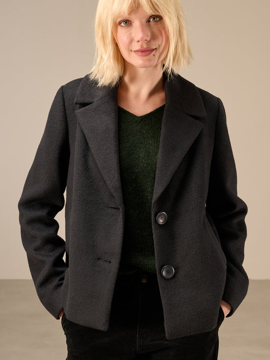 Jacket with shawl lapel