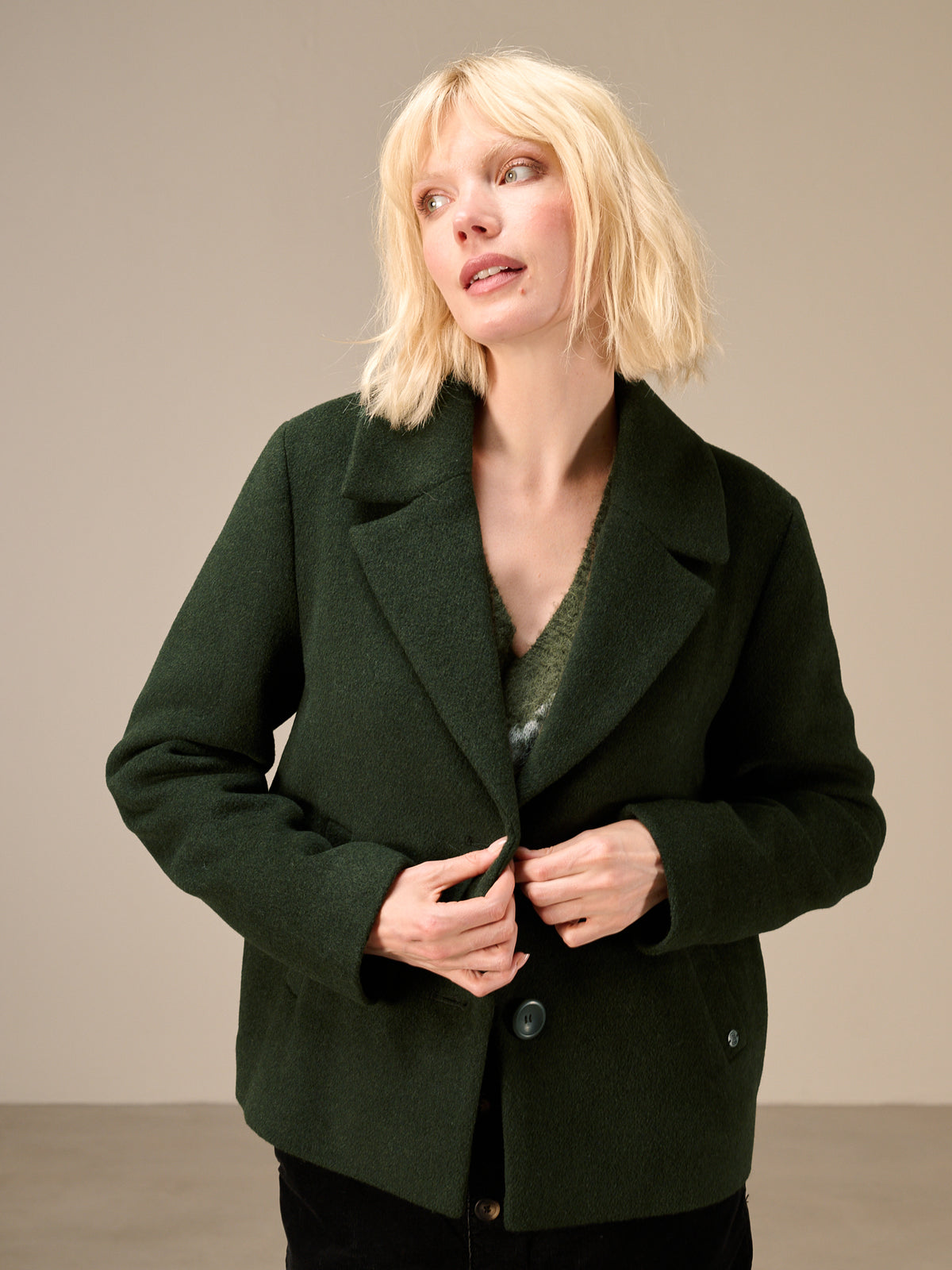 veste avec col à revers