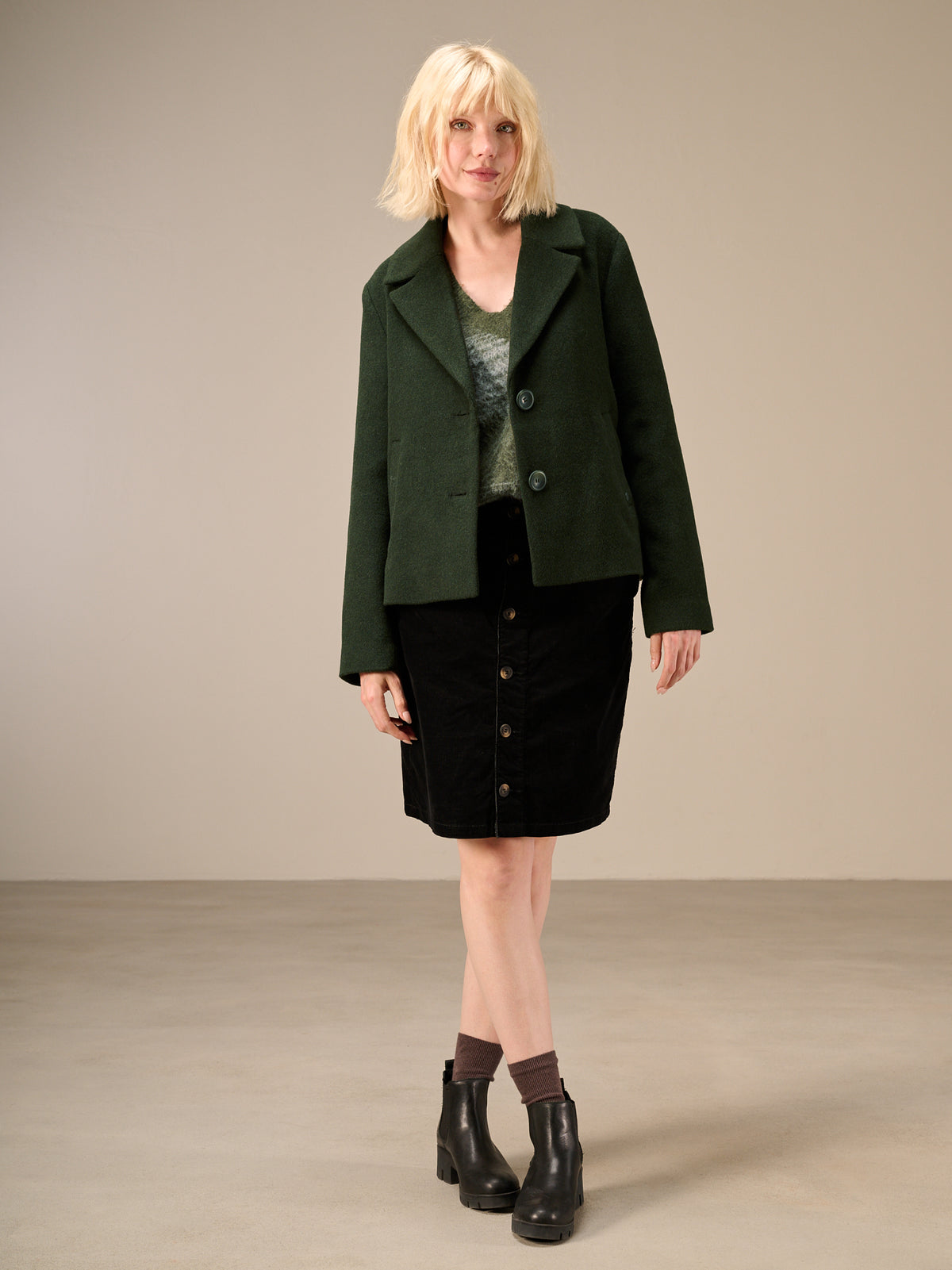 veste avec col à revers