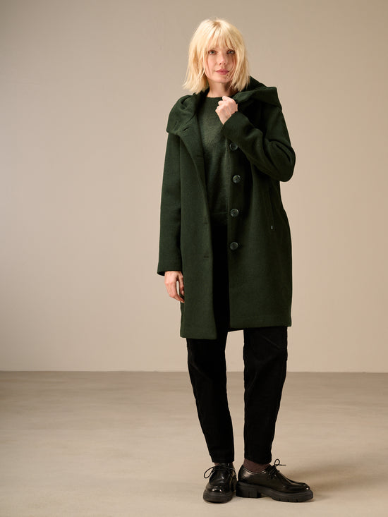 Hooded coat