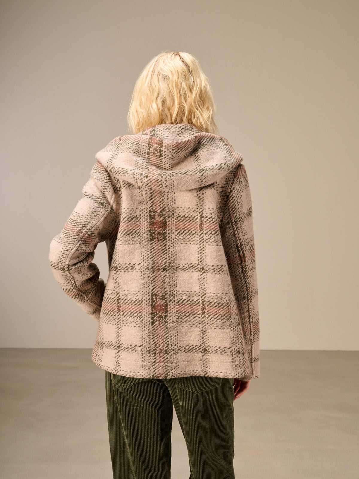 veste avec motif à carreaux