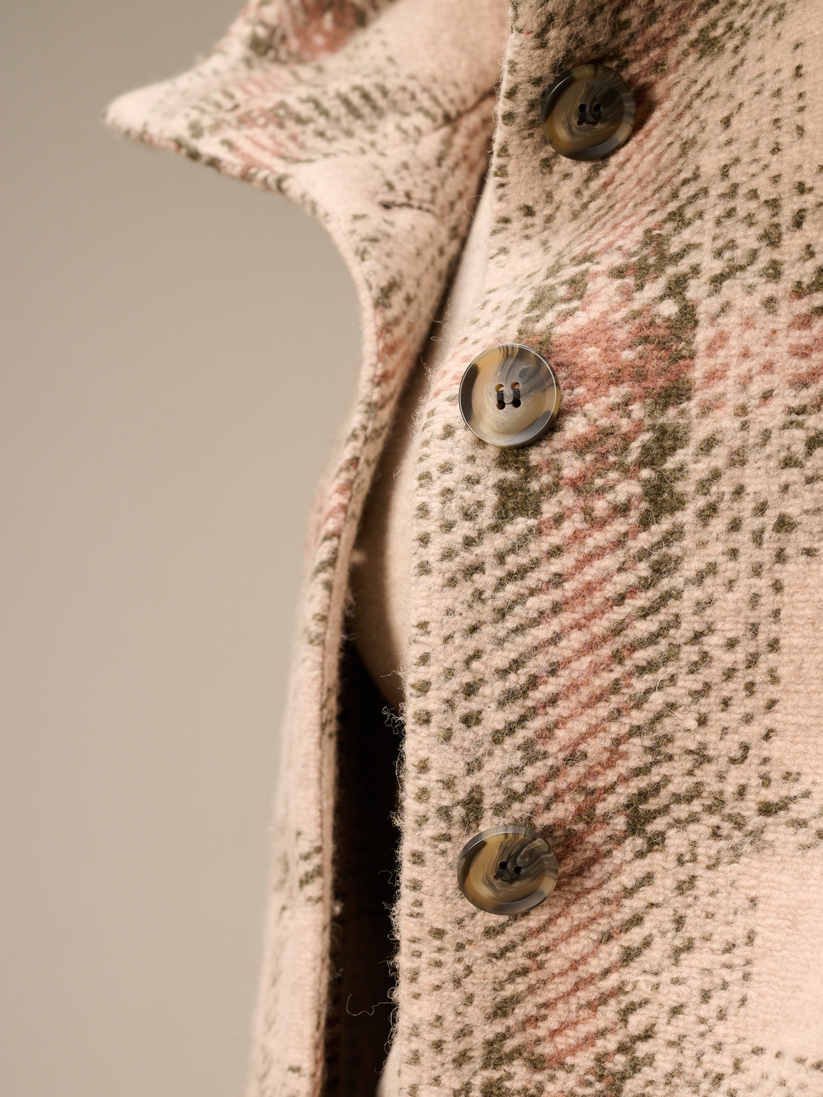 veste avec motif à carreaux