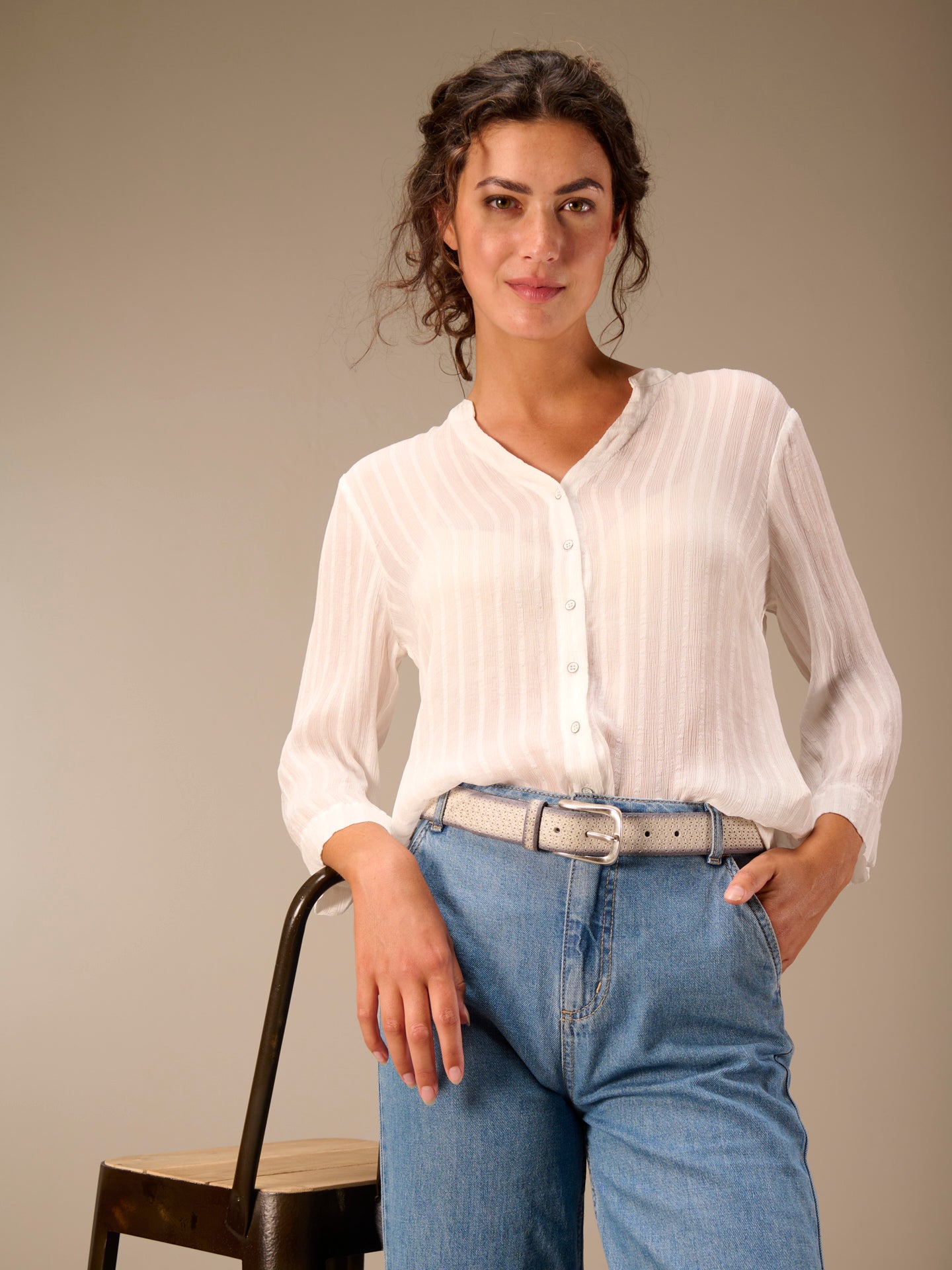 Leather belt