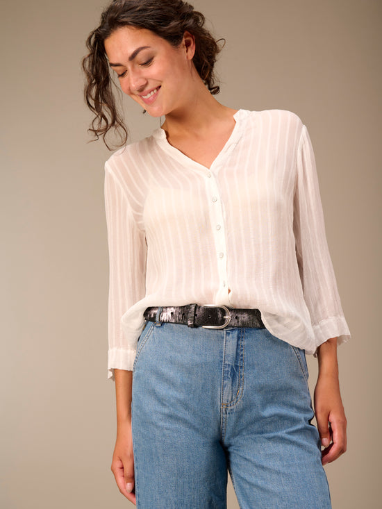 Leather belt
