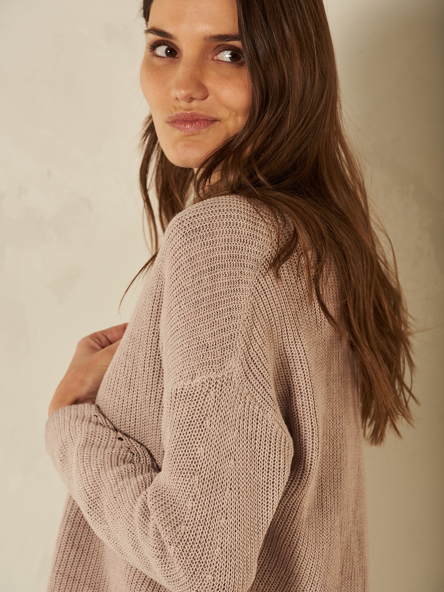 V-neck cardigan