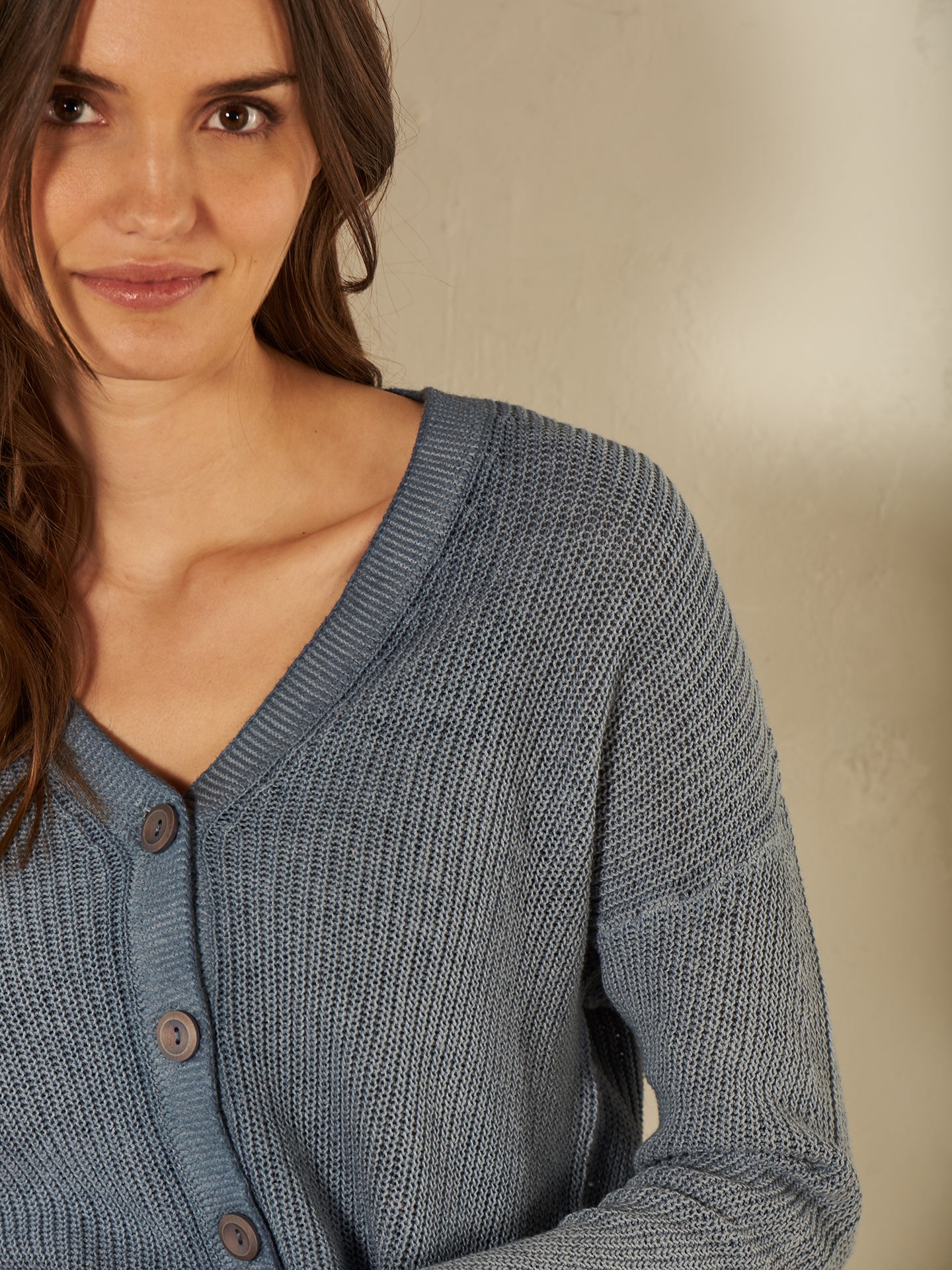 V-neck cardigan