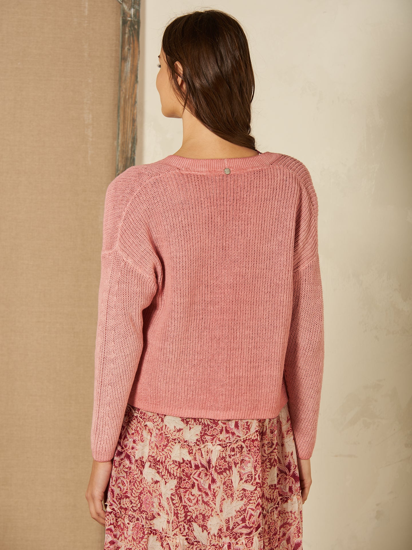 V-neck cardigan