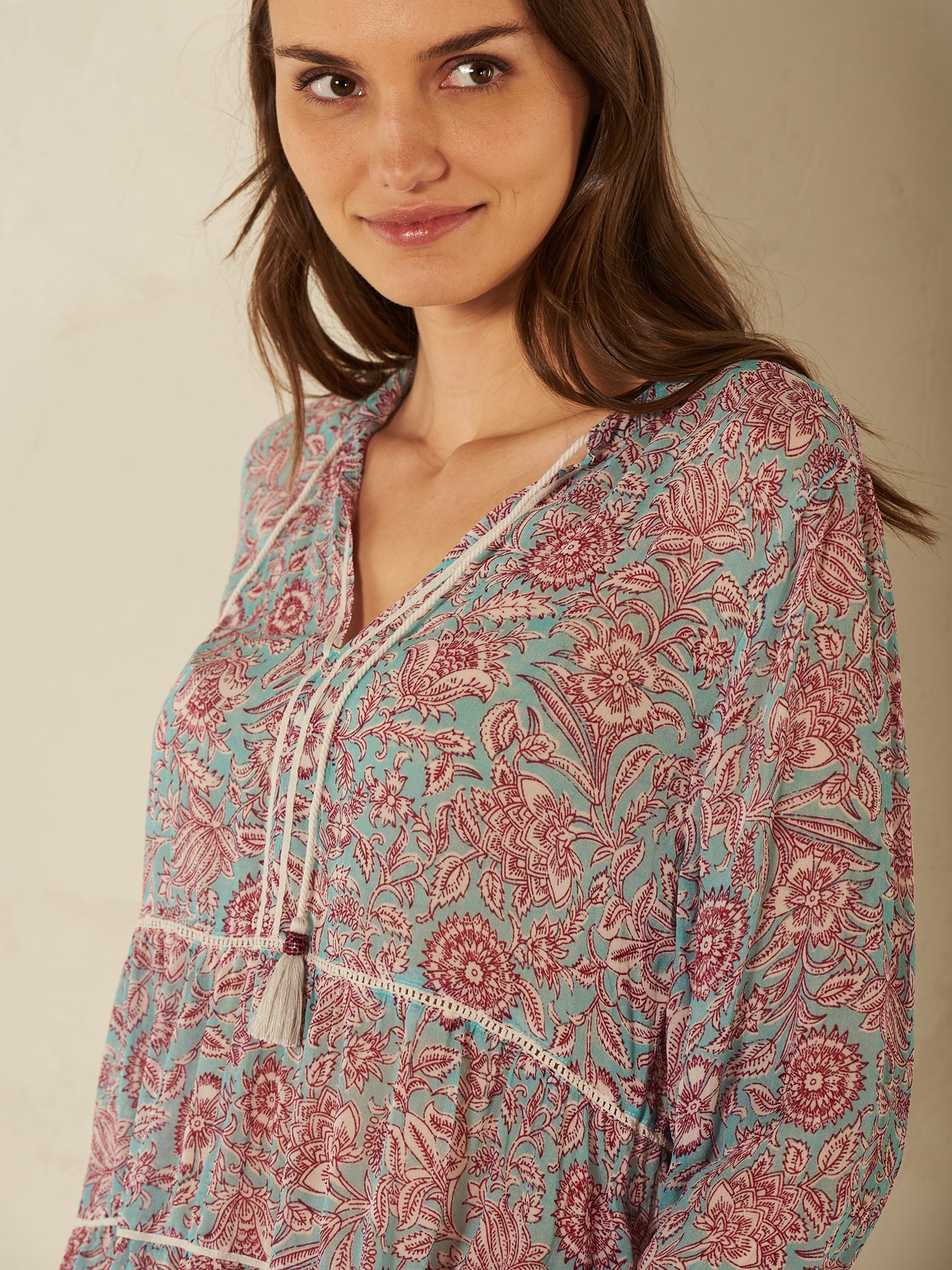 Blusa con volant