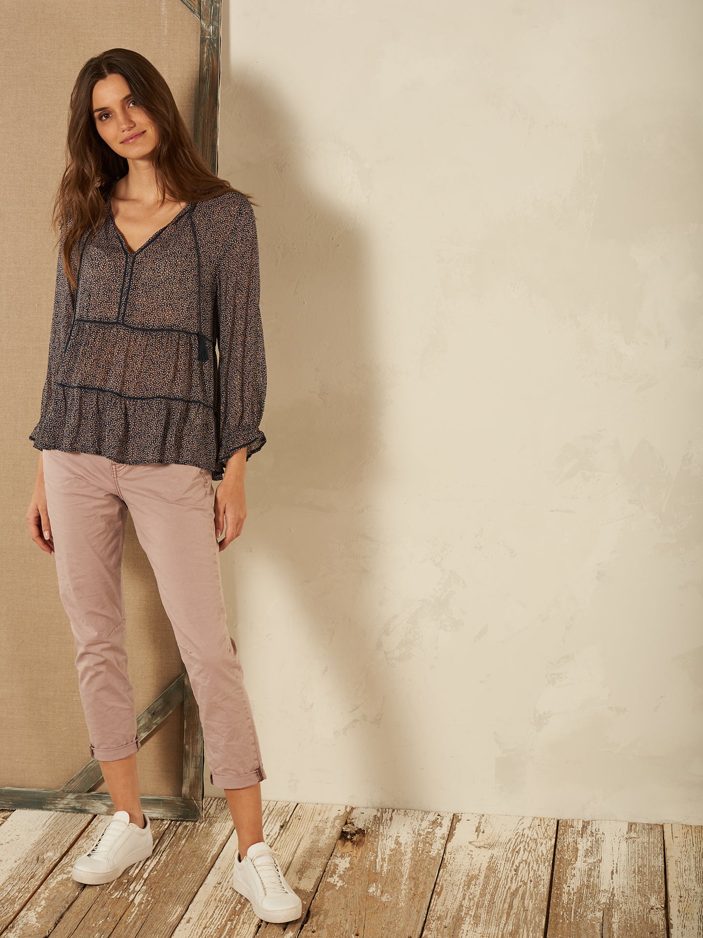 Blusa con volant