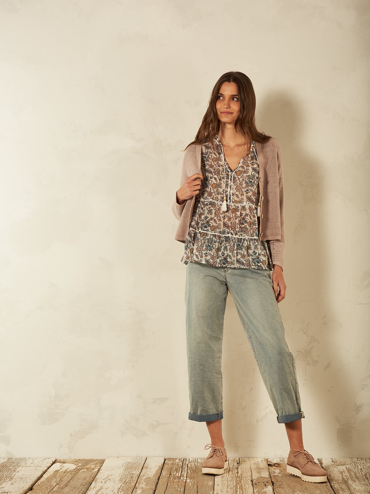 Blusa con volant