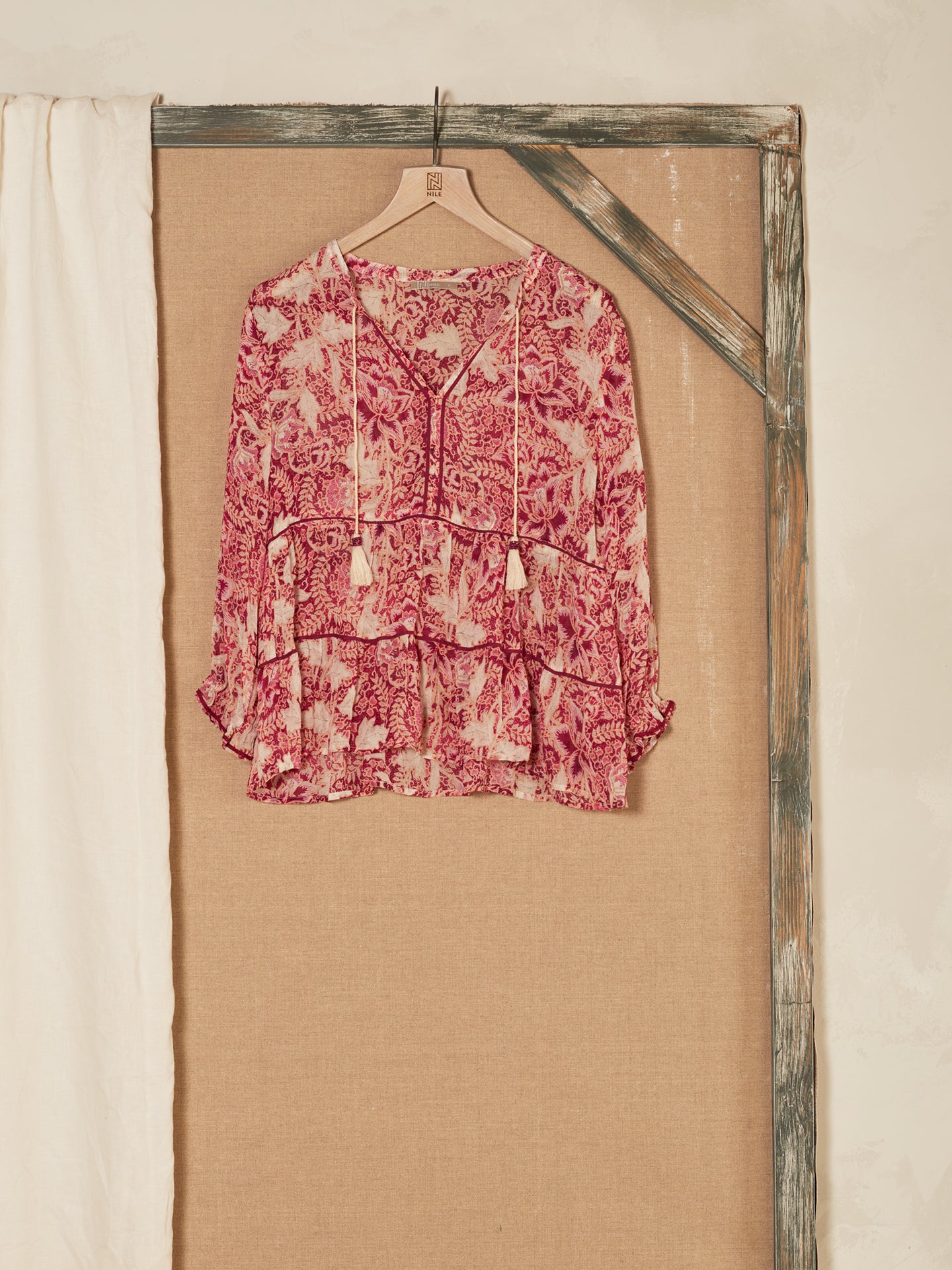 Blusa con volant