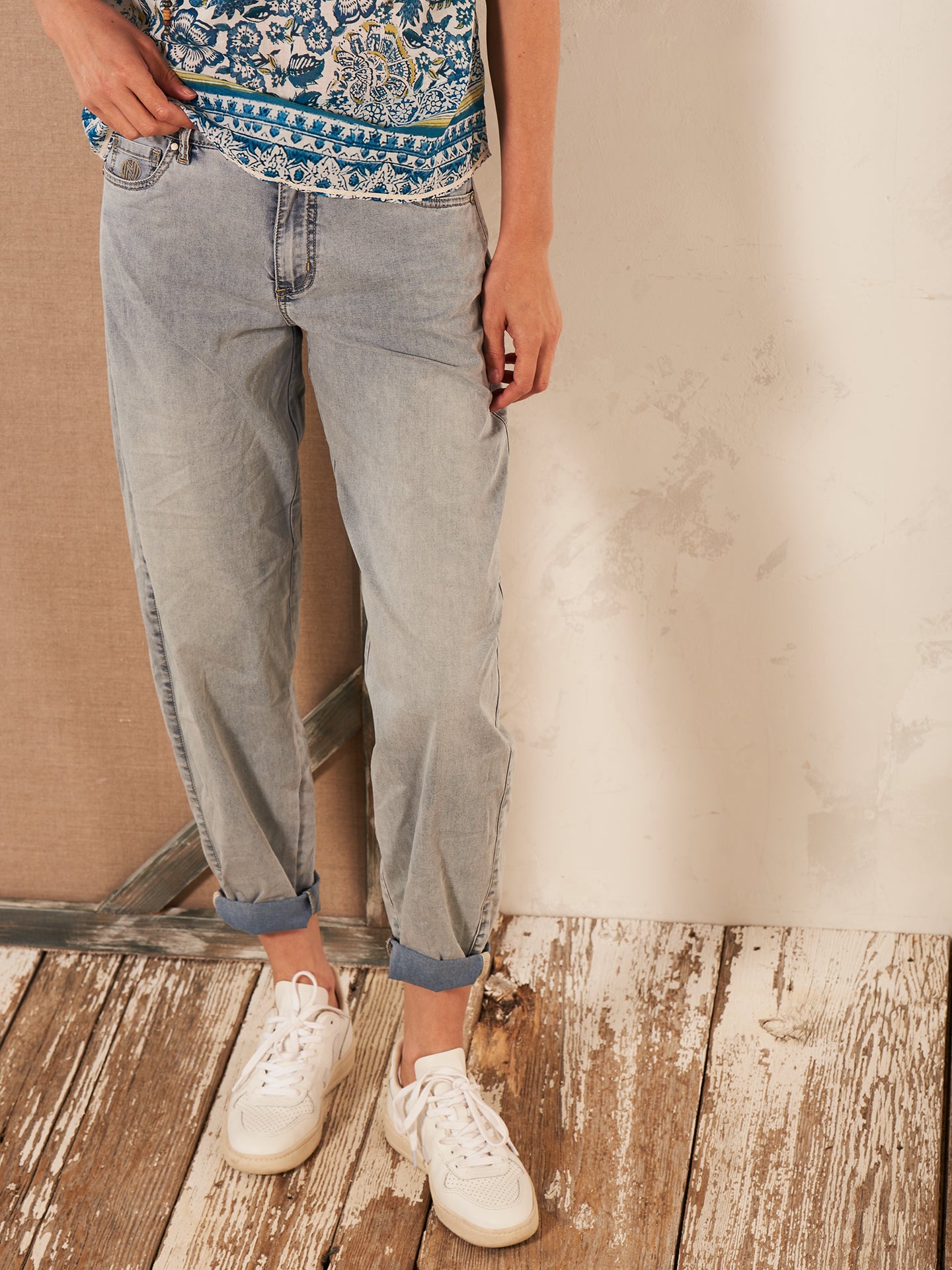 Jeans barrel fit