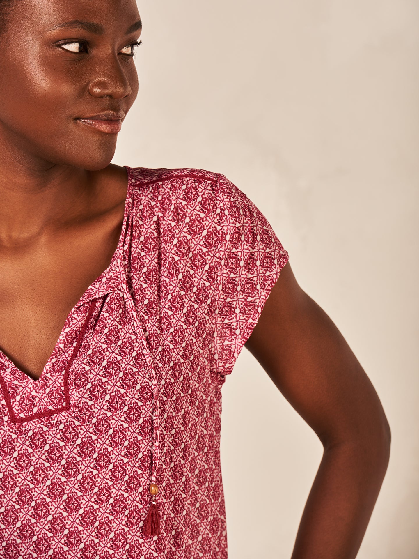Bluse mit Druck