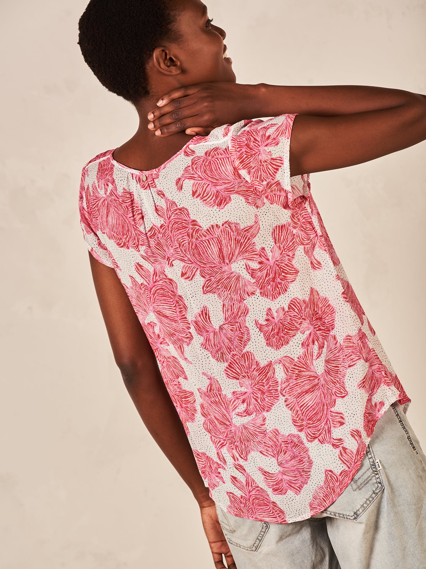 Bluse mit Druck