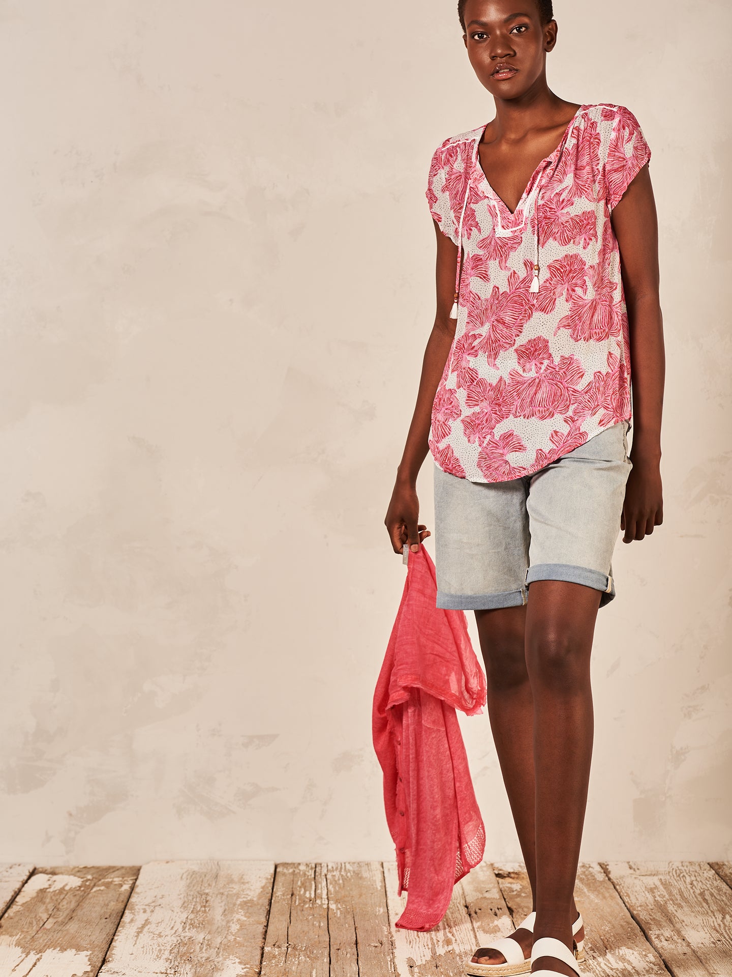 Bluse mit Druck