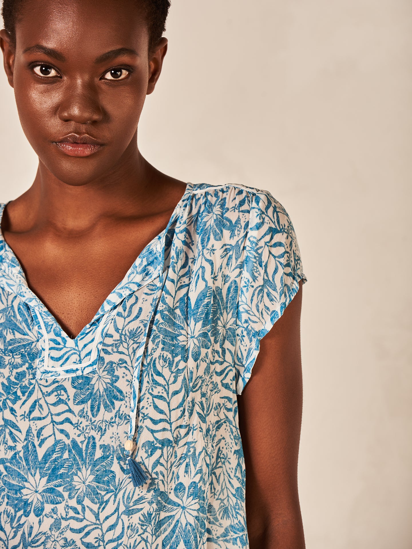 Bluse mit Druck