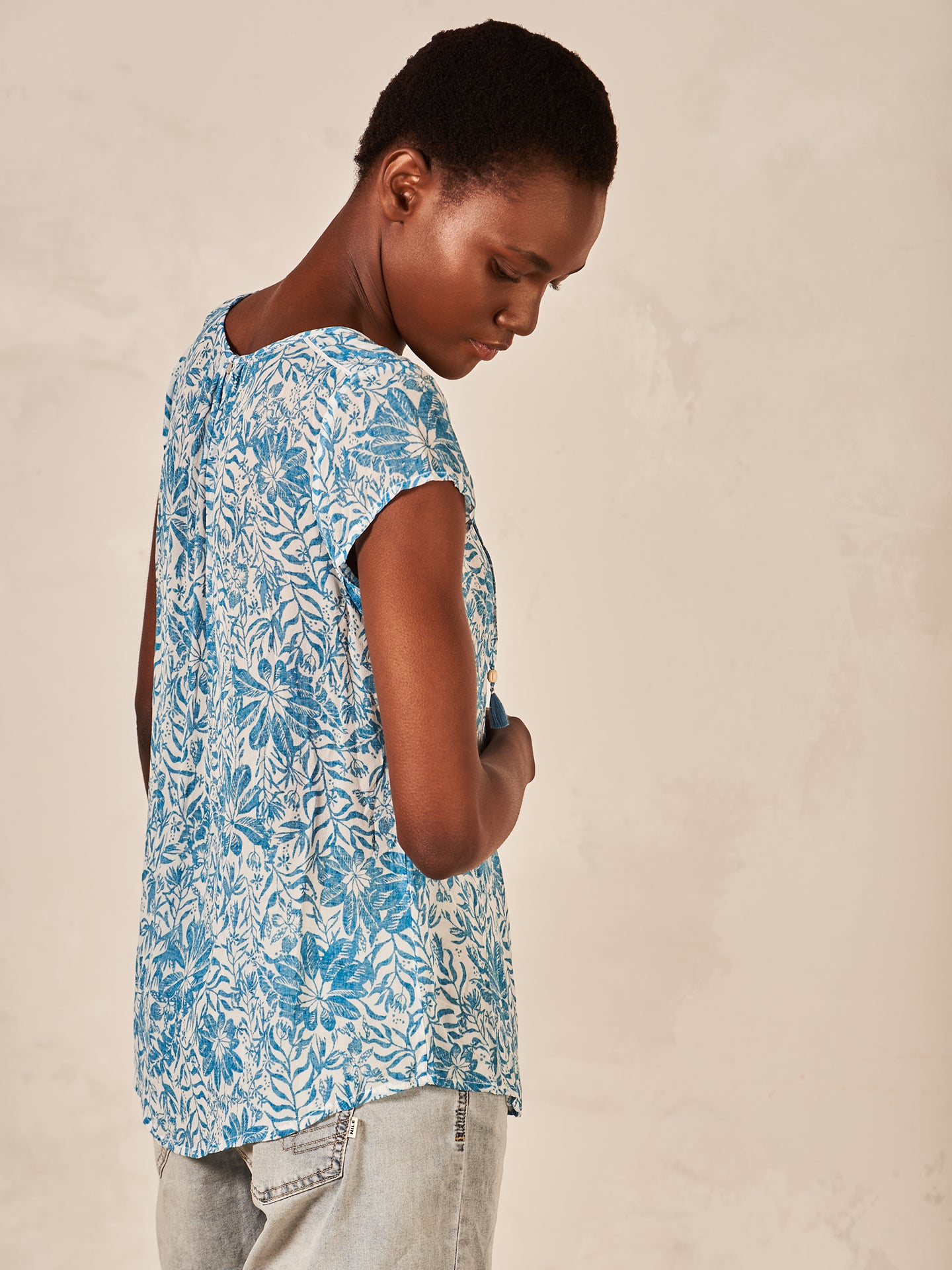Bluse mit Druck