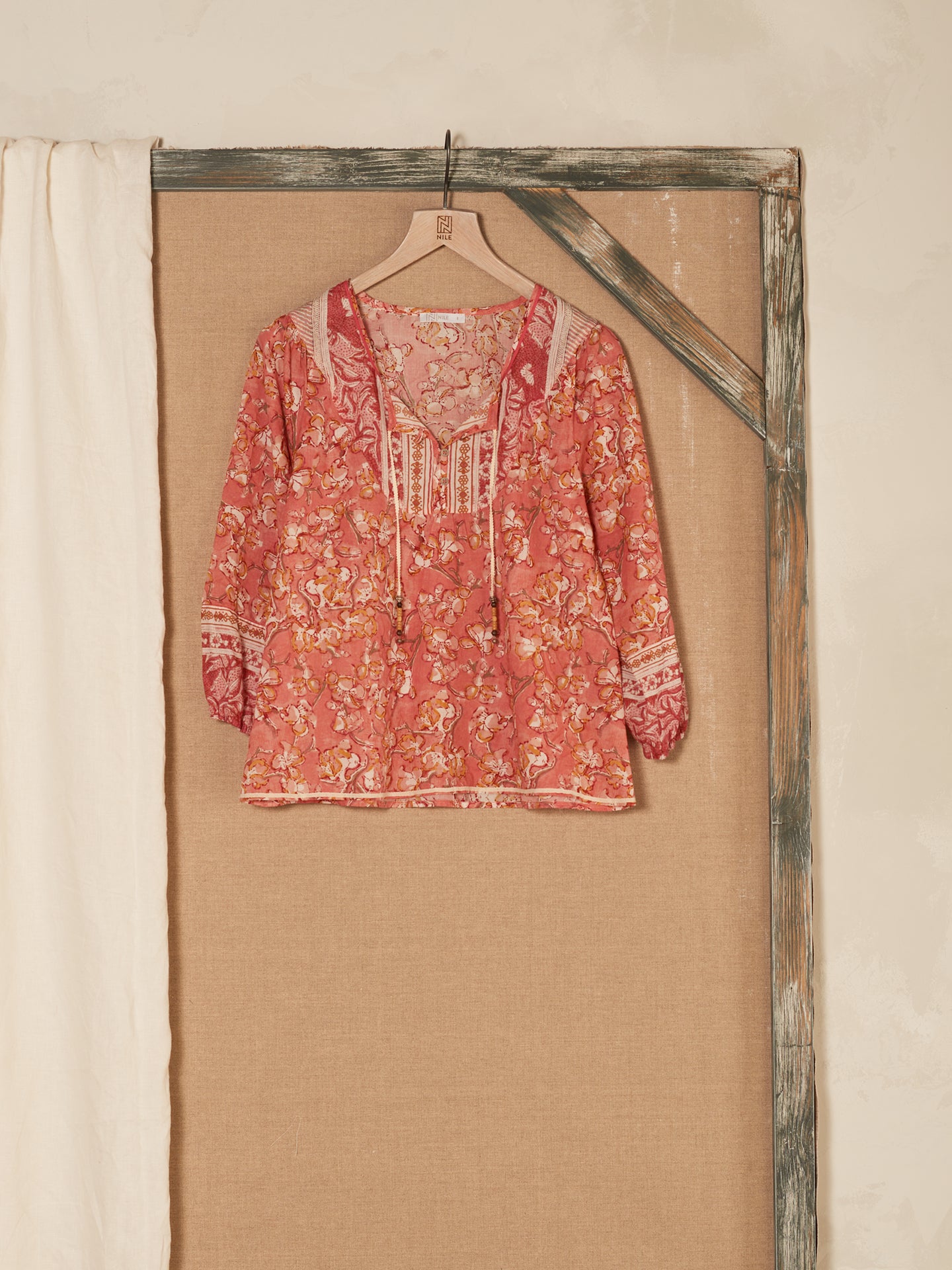 blouse à manches 3/4