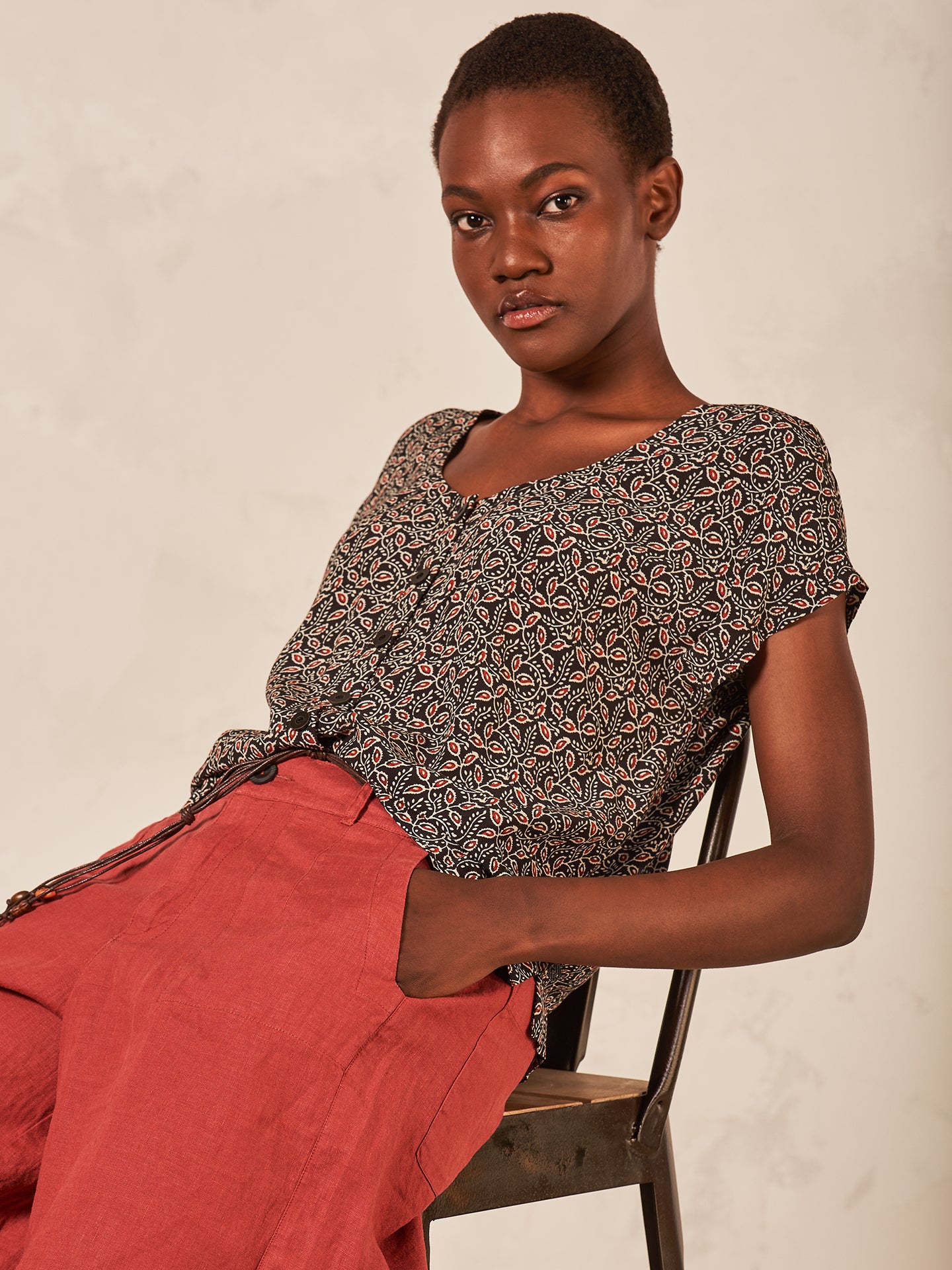 blouse imprimé