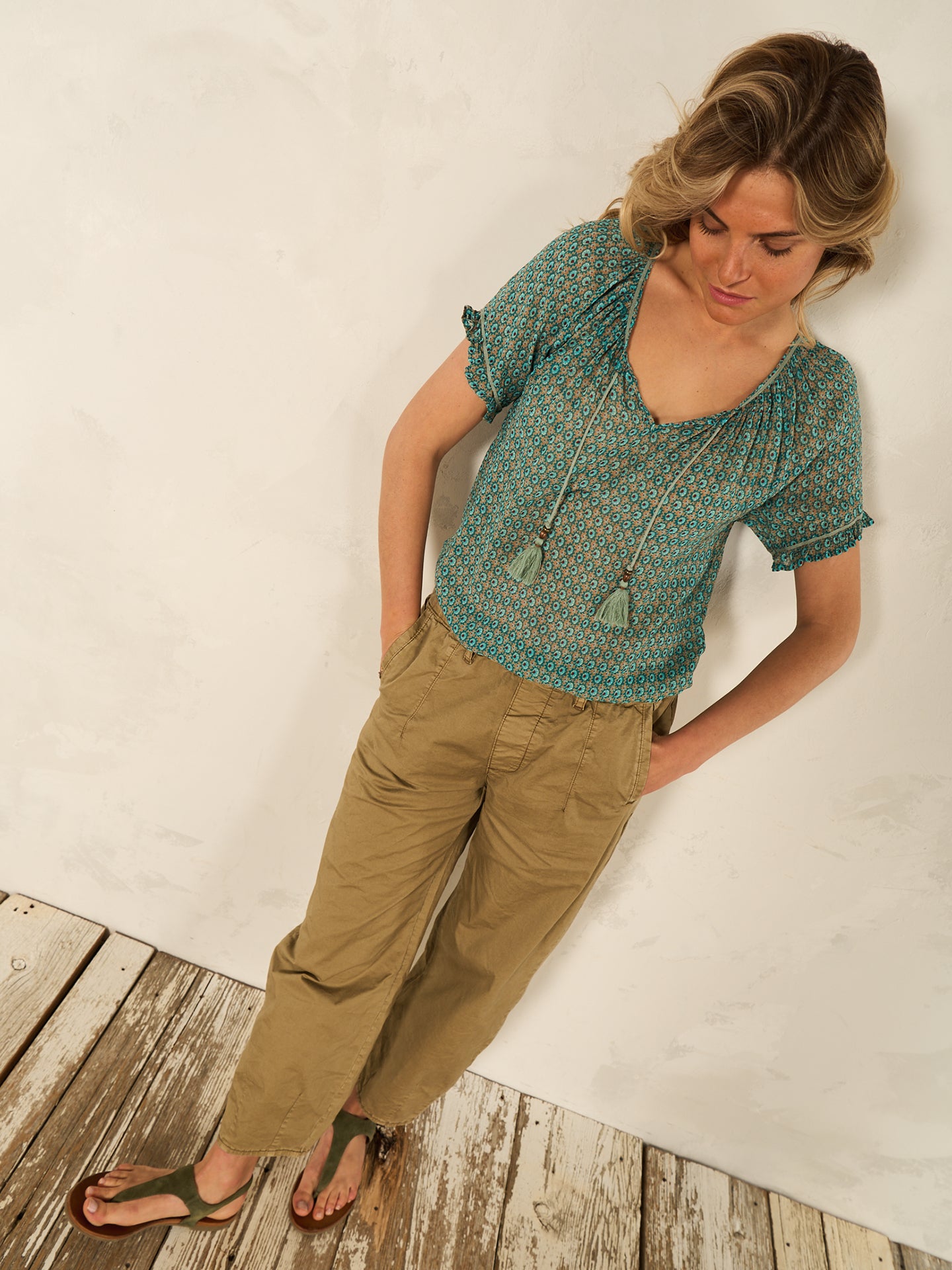 Bluse mit Rüschendetail