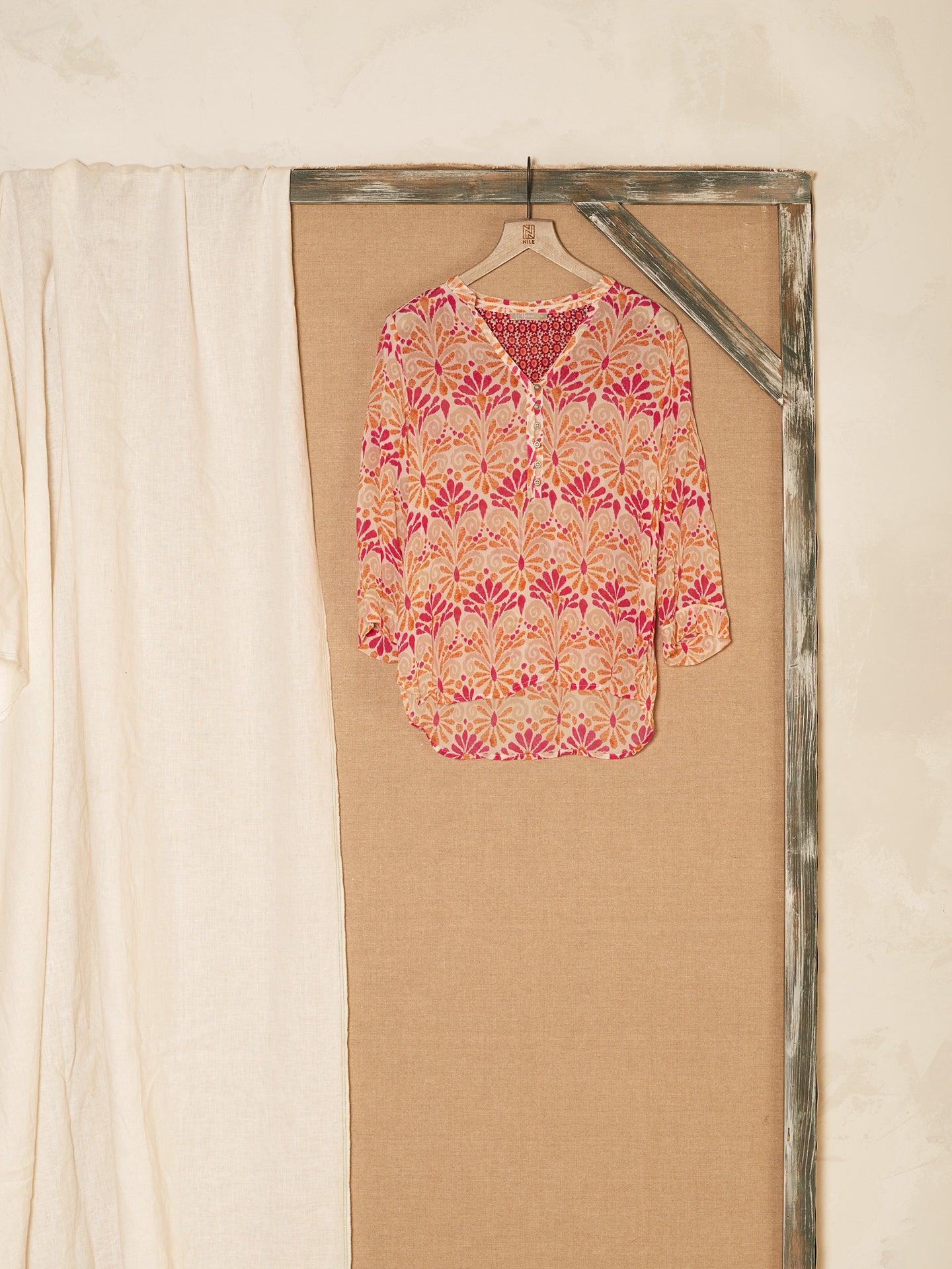 blouse avec patte de boutonnage