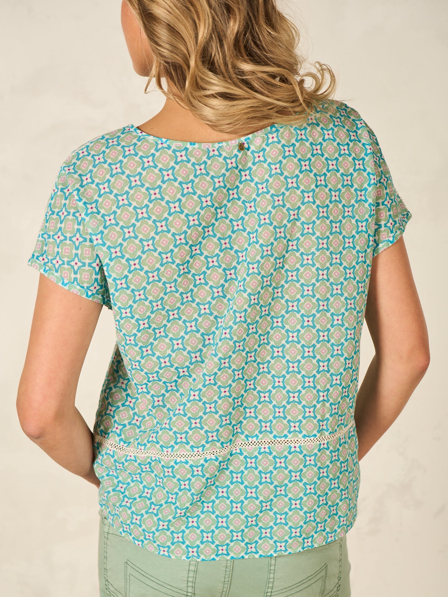 Bluse mit Druck