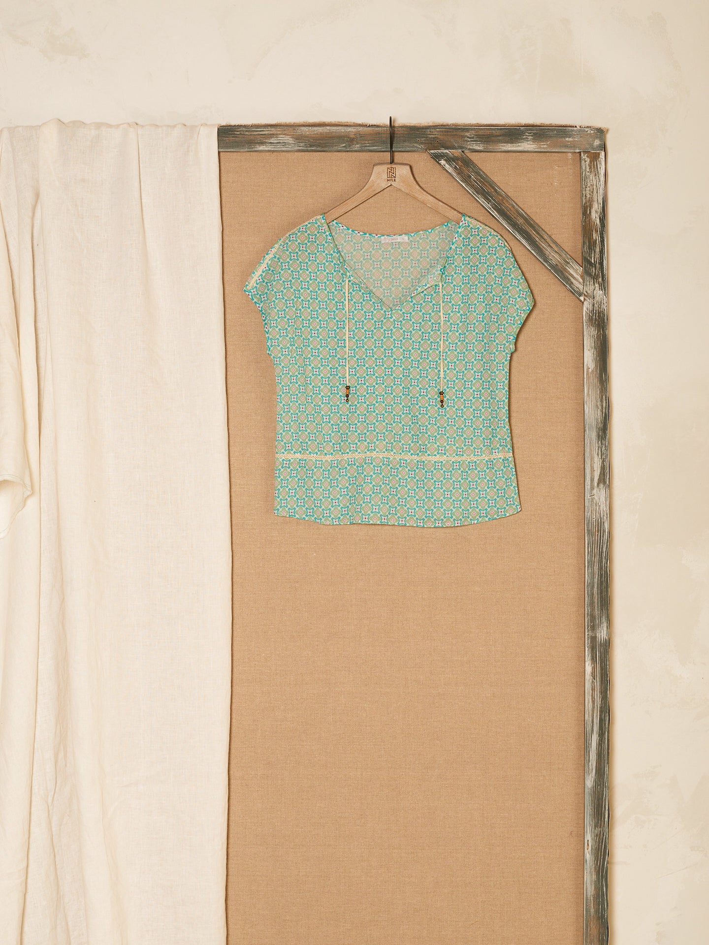 Bluse mit Druck