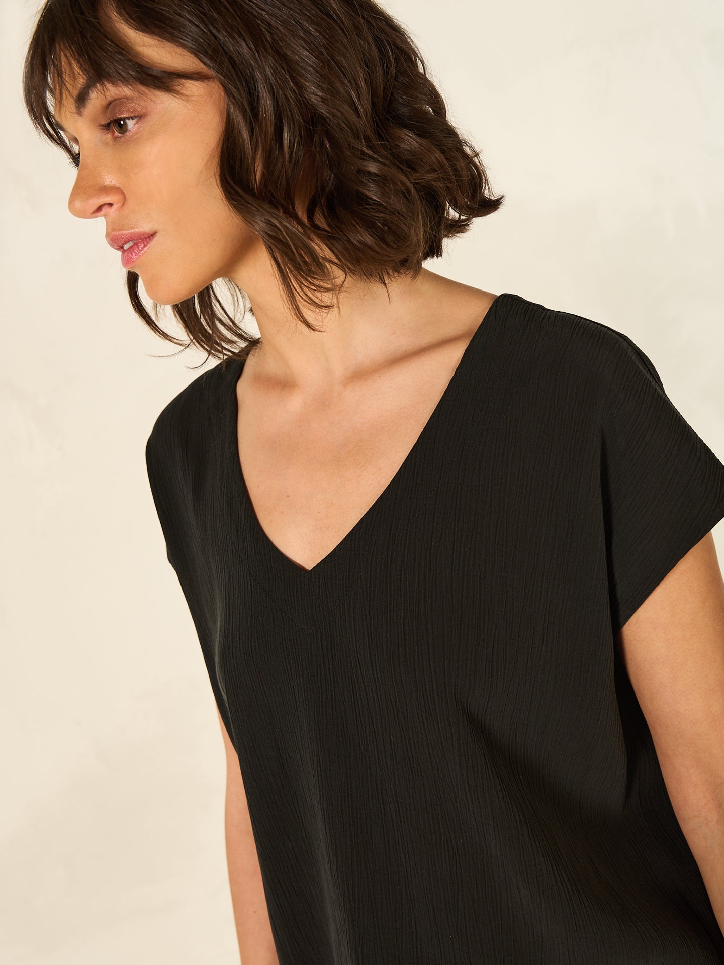 Blusa con scollo a V
