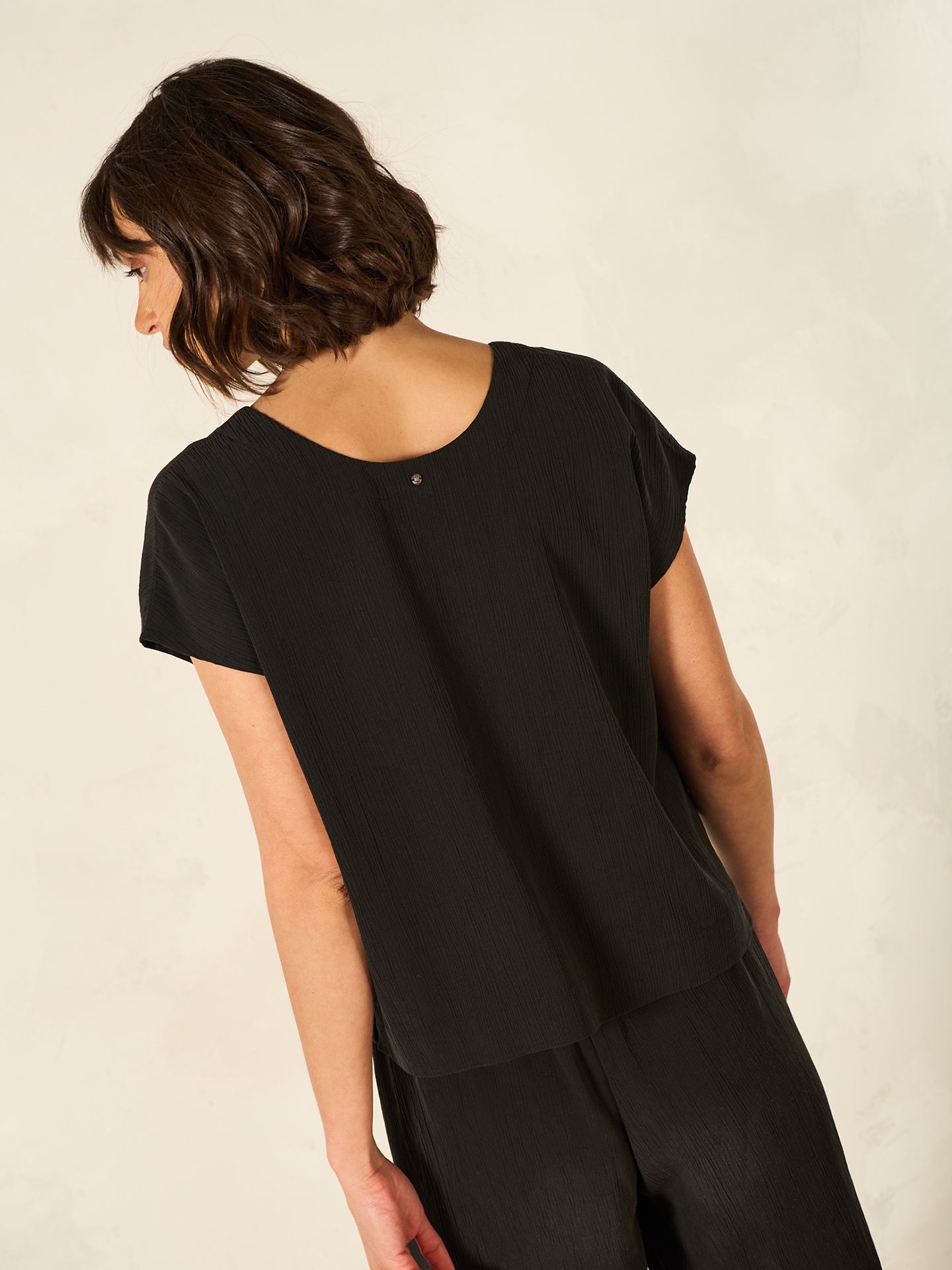 Blusa con scollo a V