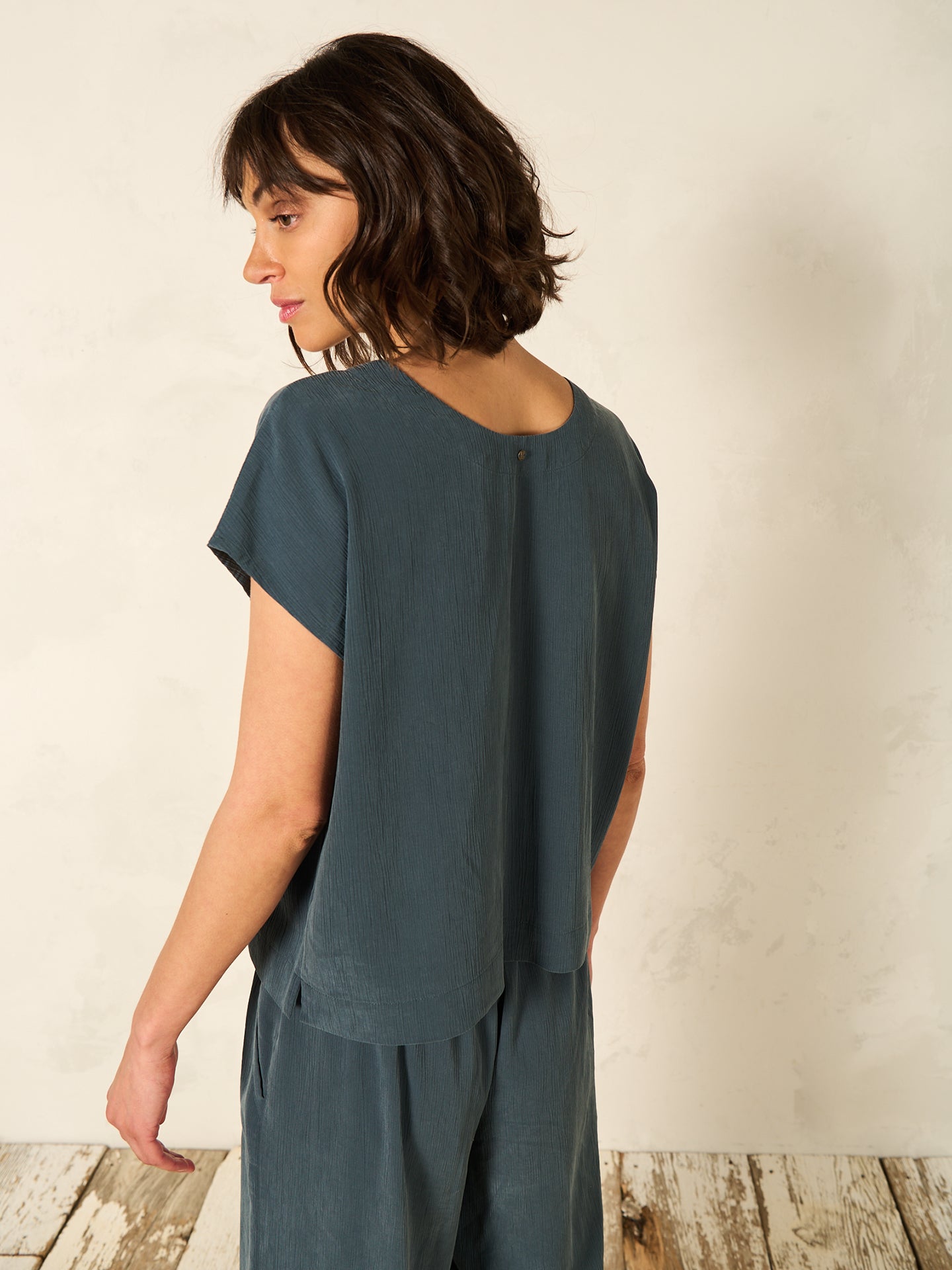 Blusa con scollo a V