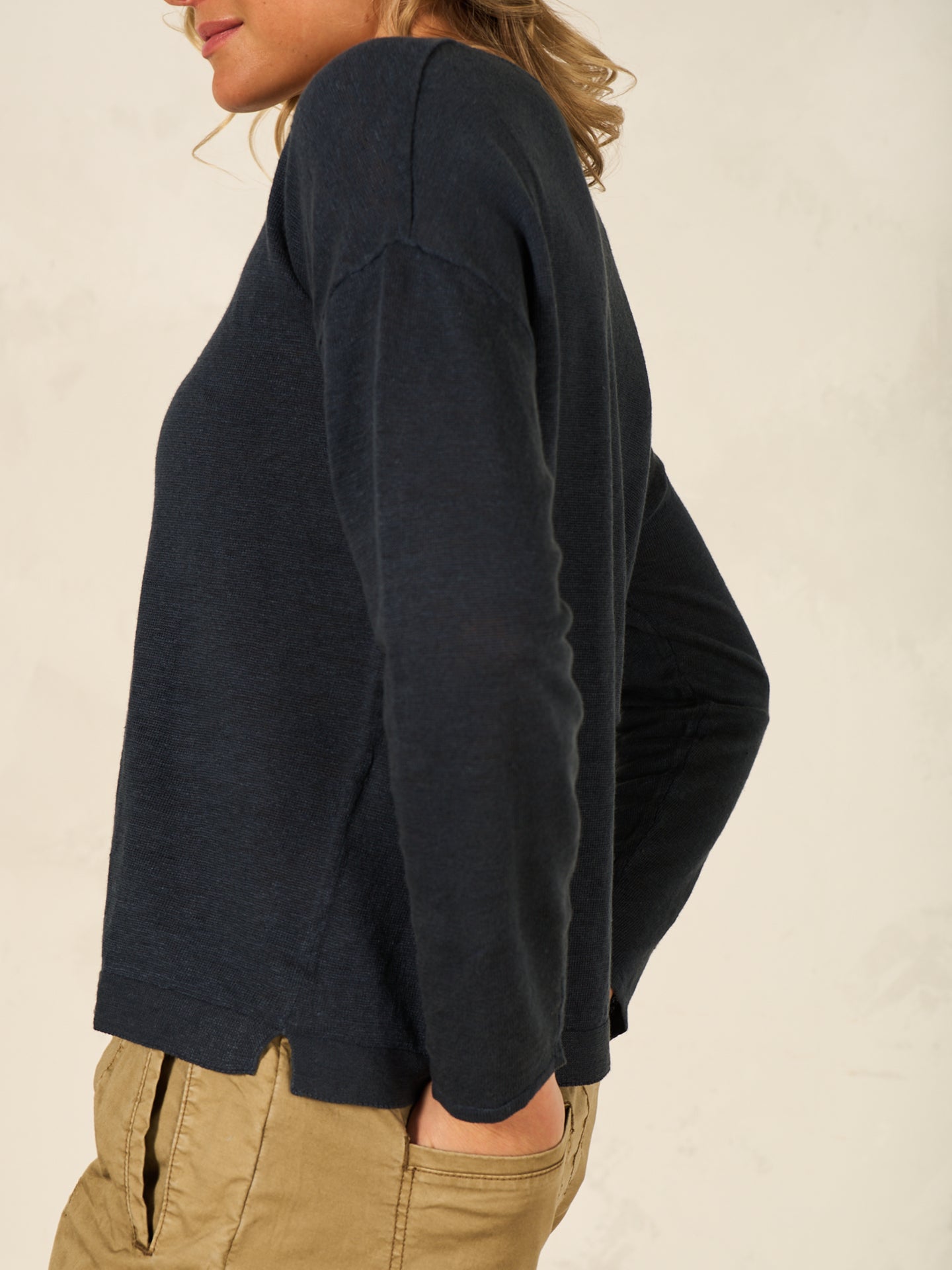 Leinenpullover
