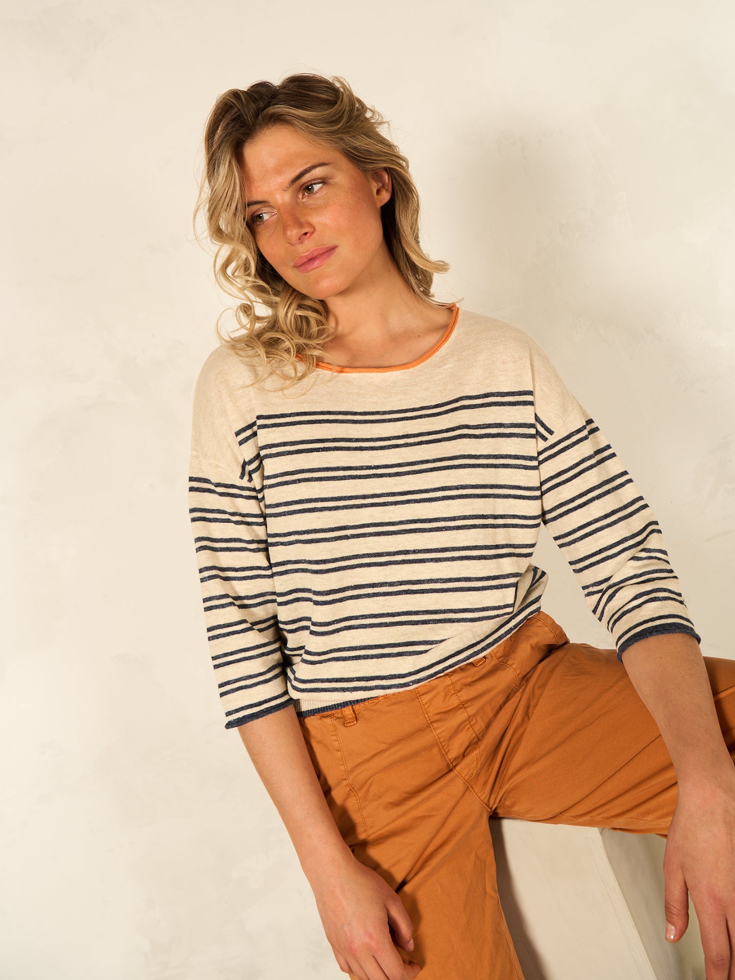 Leinenpullover