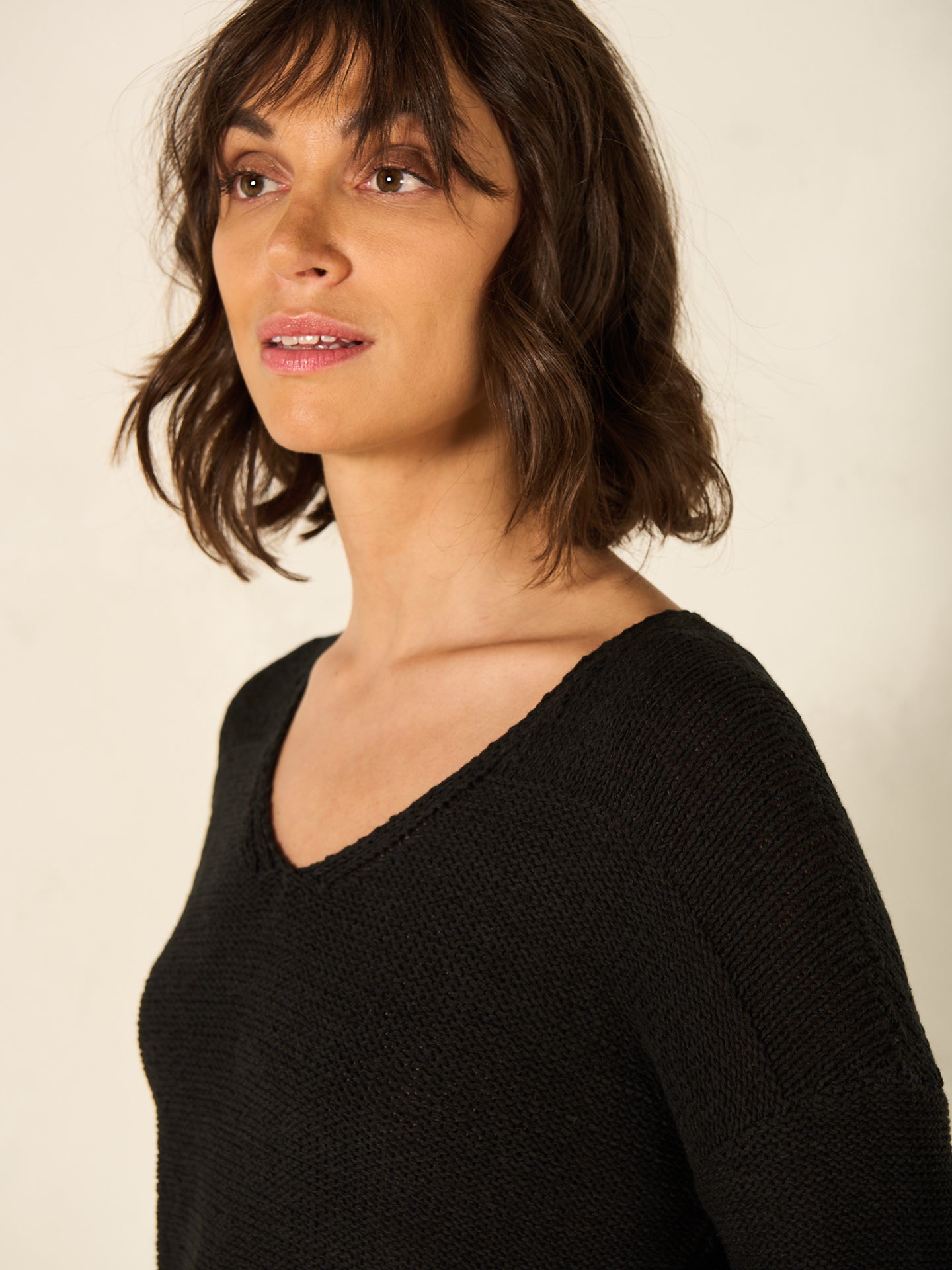 pull avec col en V