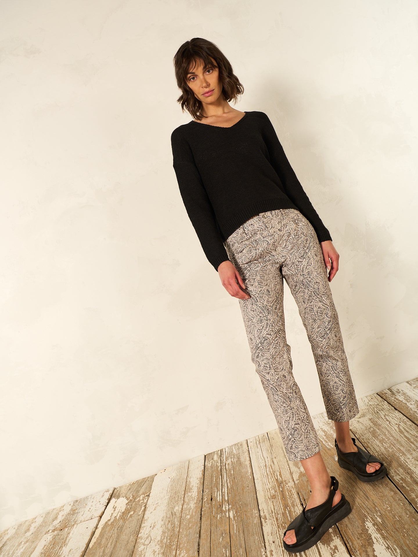 pull avec col en V