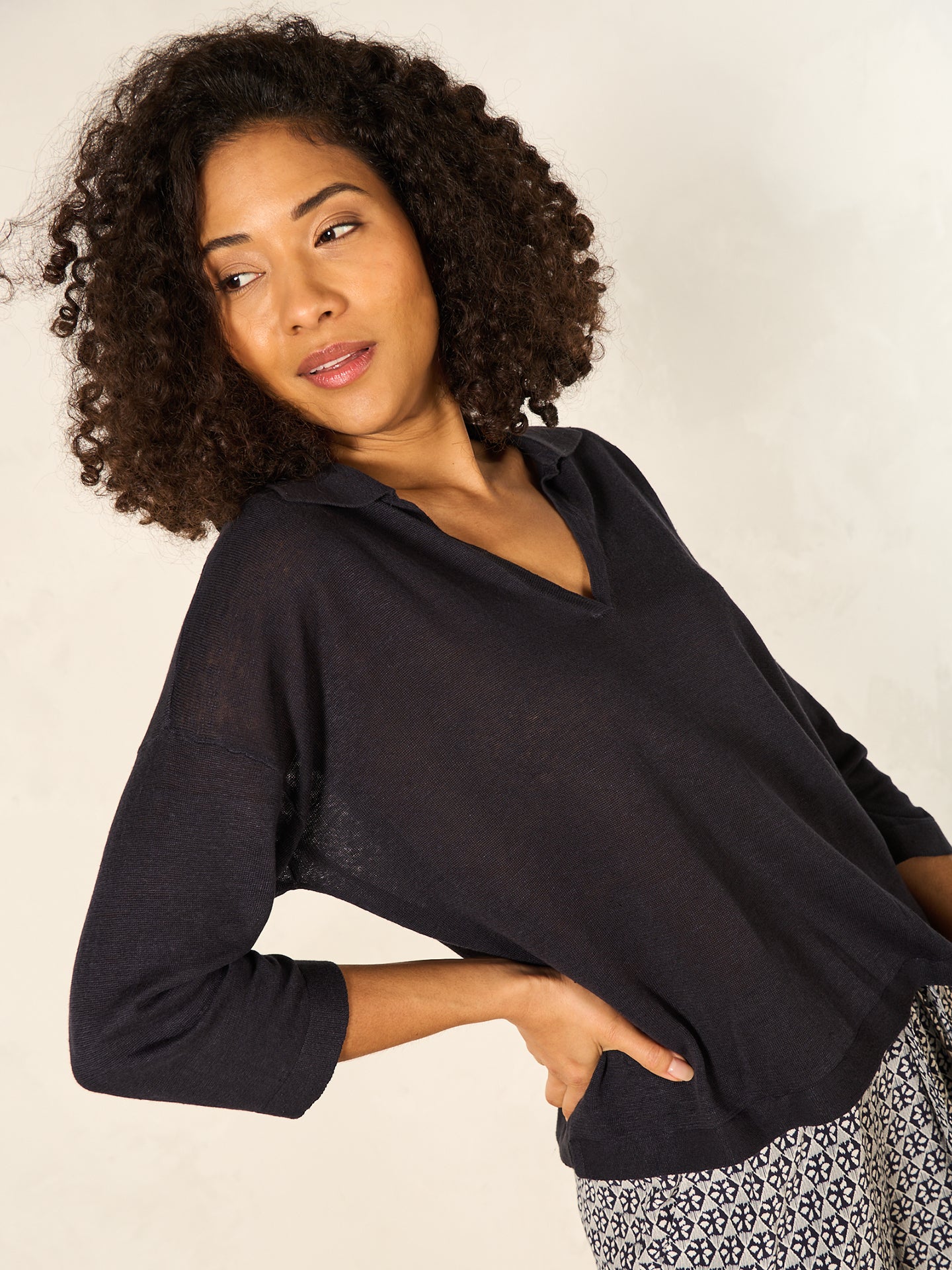 Leinenpullover