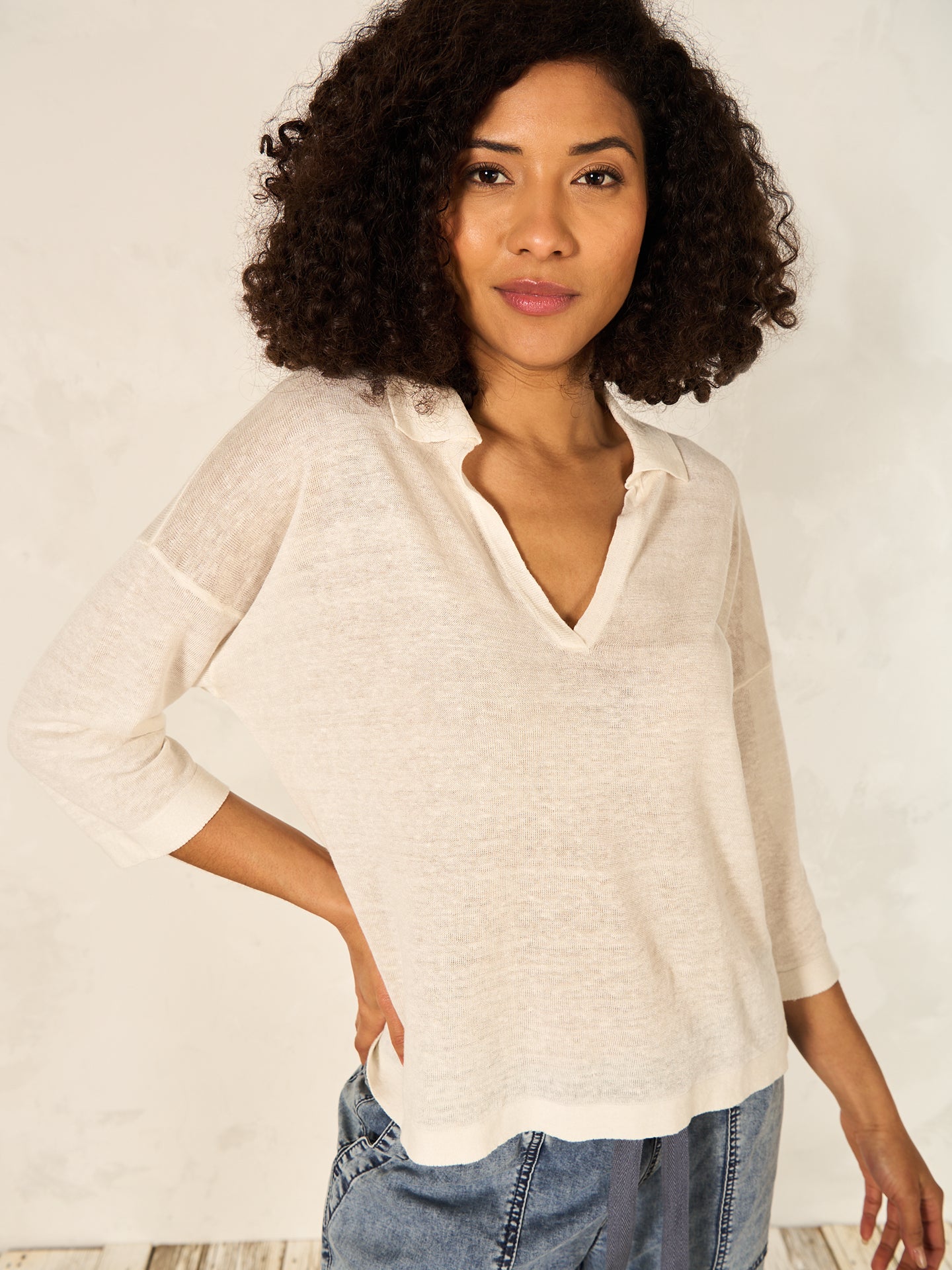 Leinenpullover