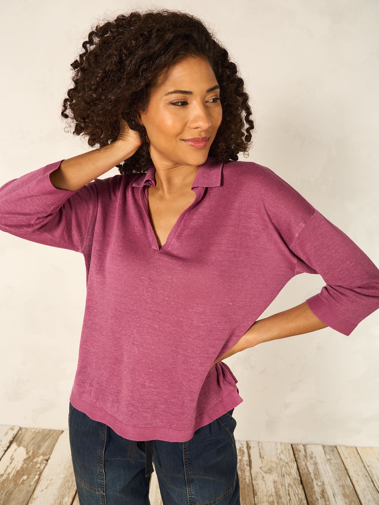 Leinenpullover