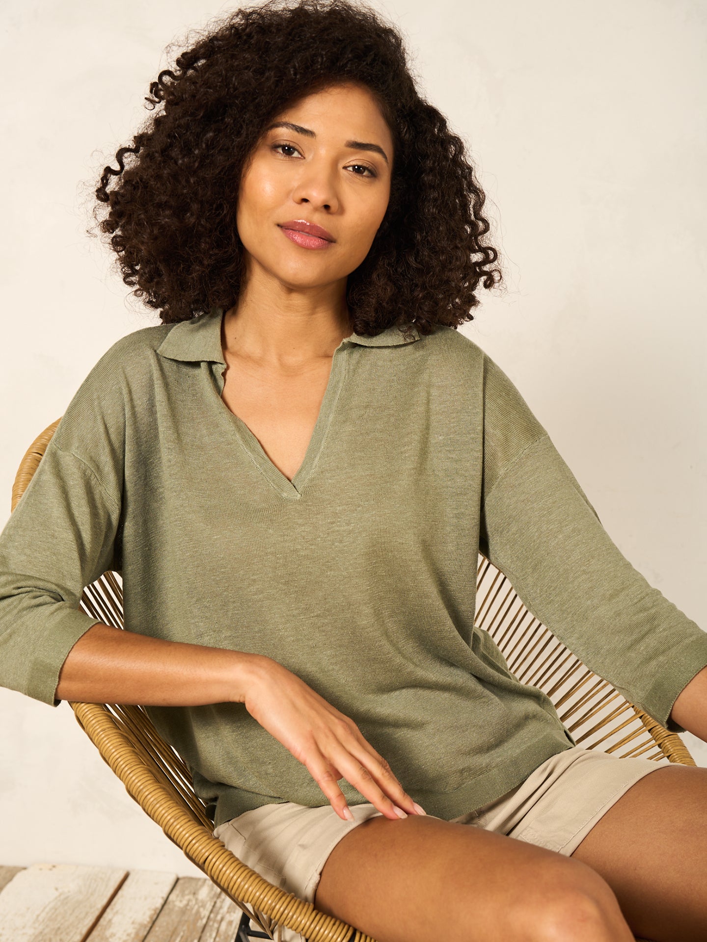 Leinenpullover