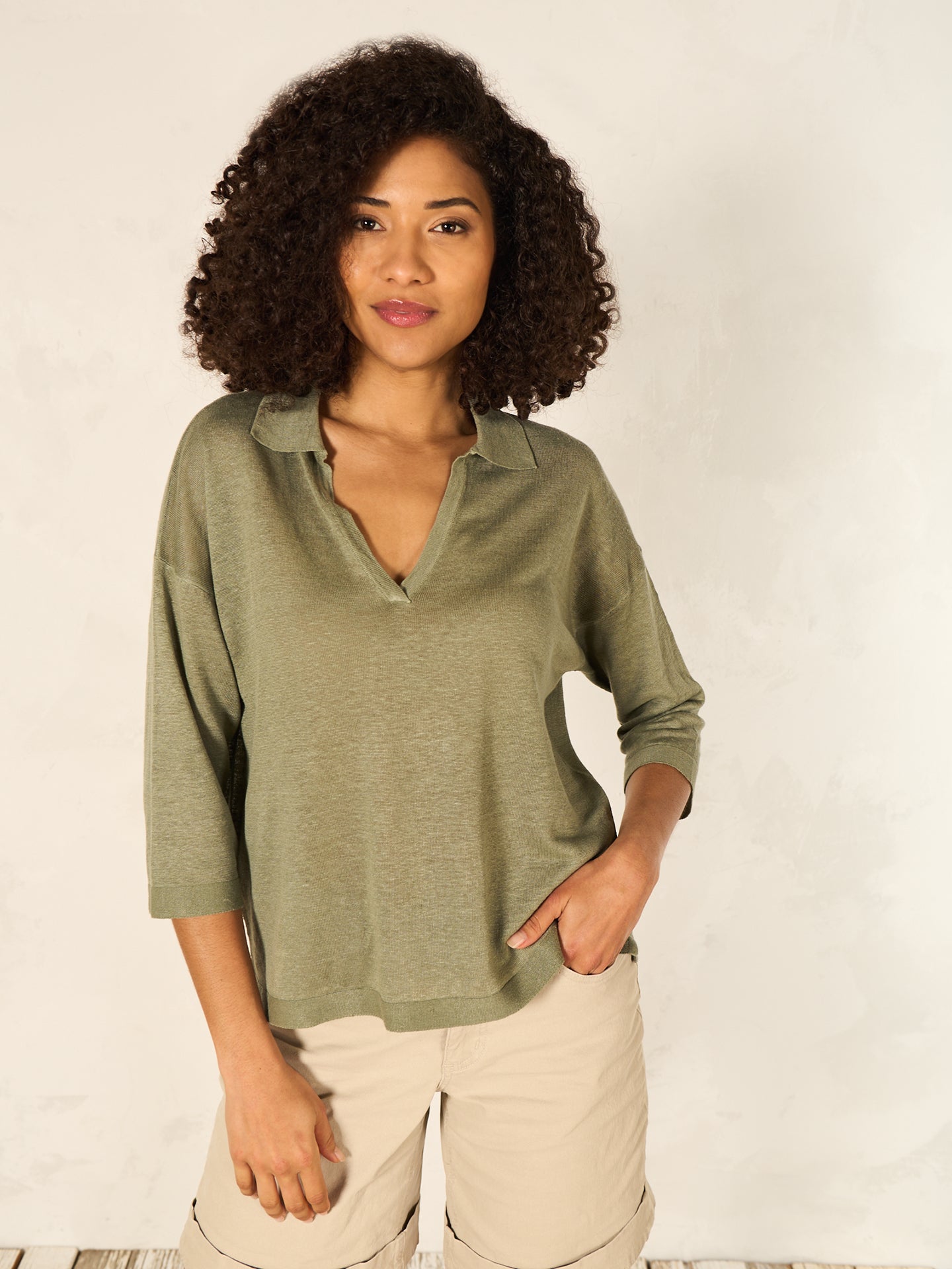 Leinenpullover