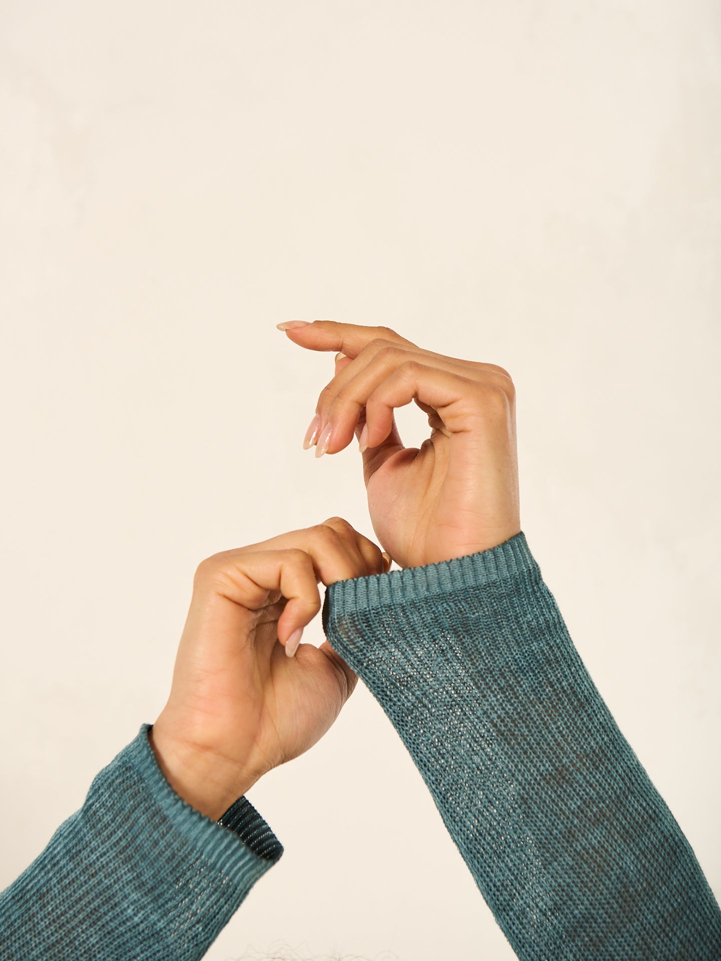 Leinenstrickjacke